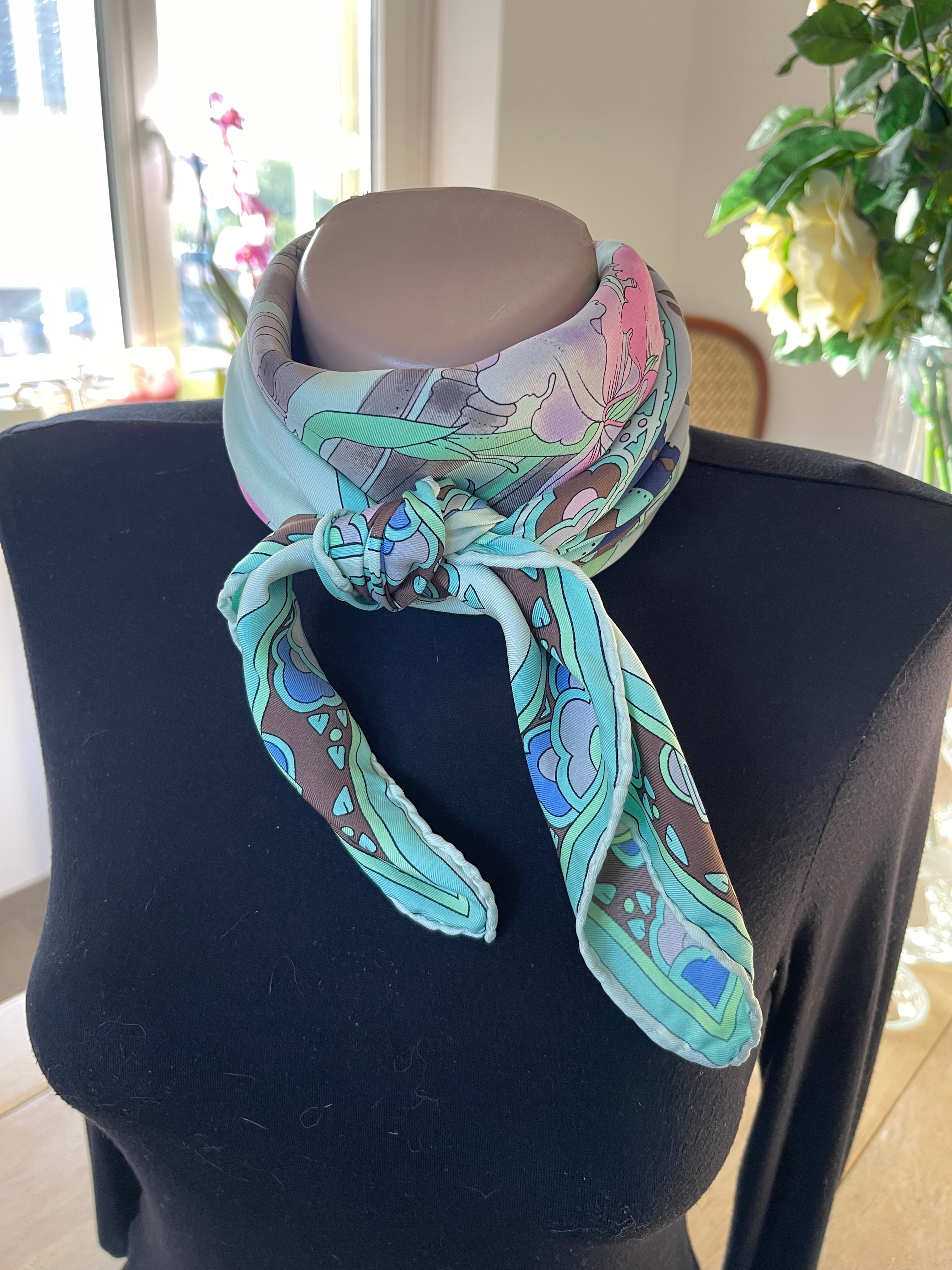 Leonard carré foulard schal sjaal seide silk soie