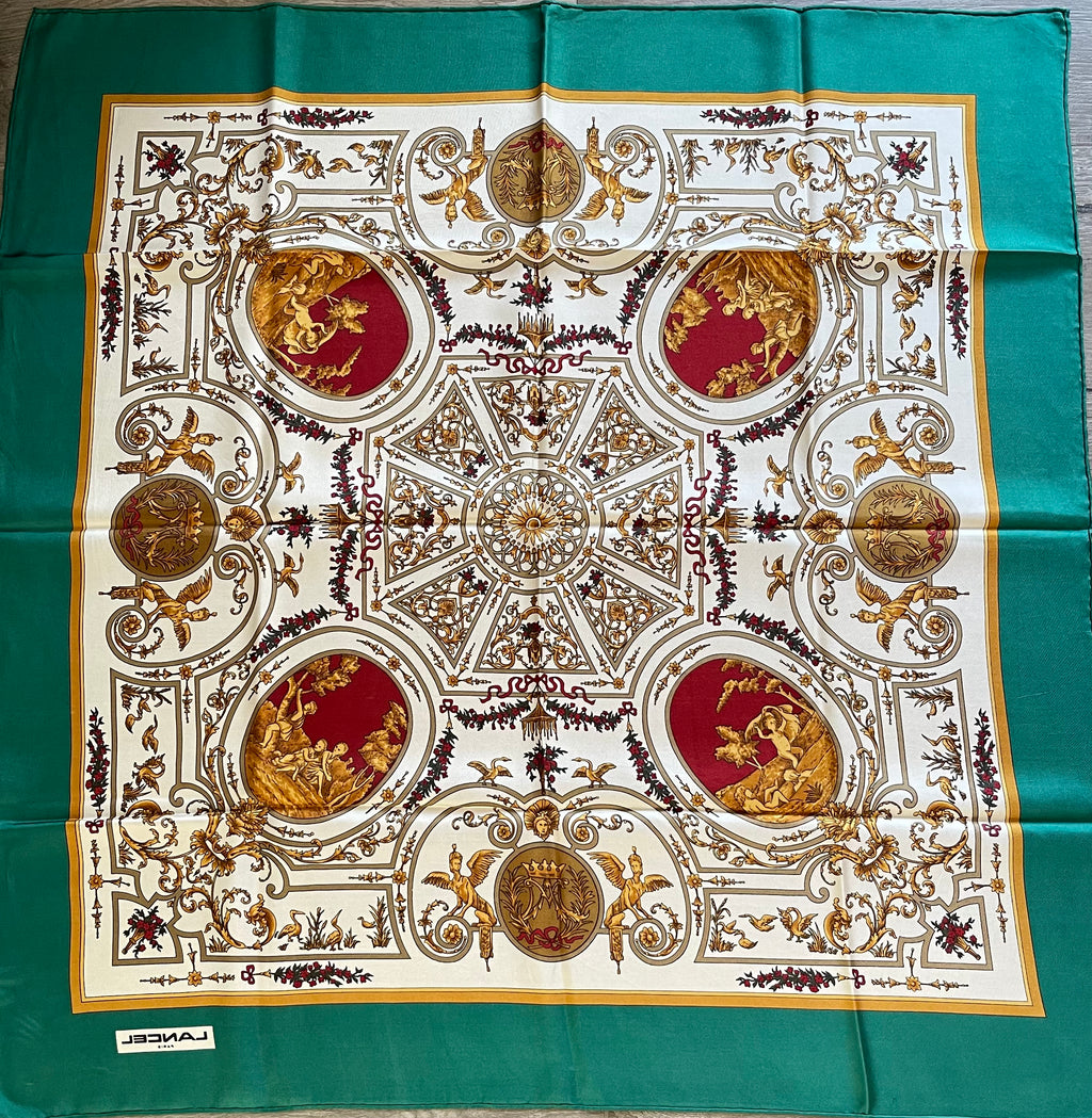 LANCEL carré foulard schal sjaal seide silk soie