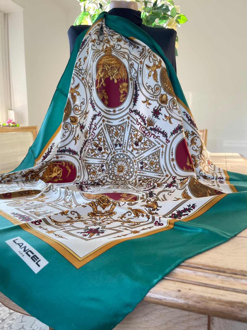 LANCEL carré foulard schal sjaal seide silk soie