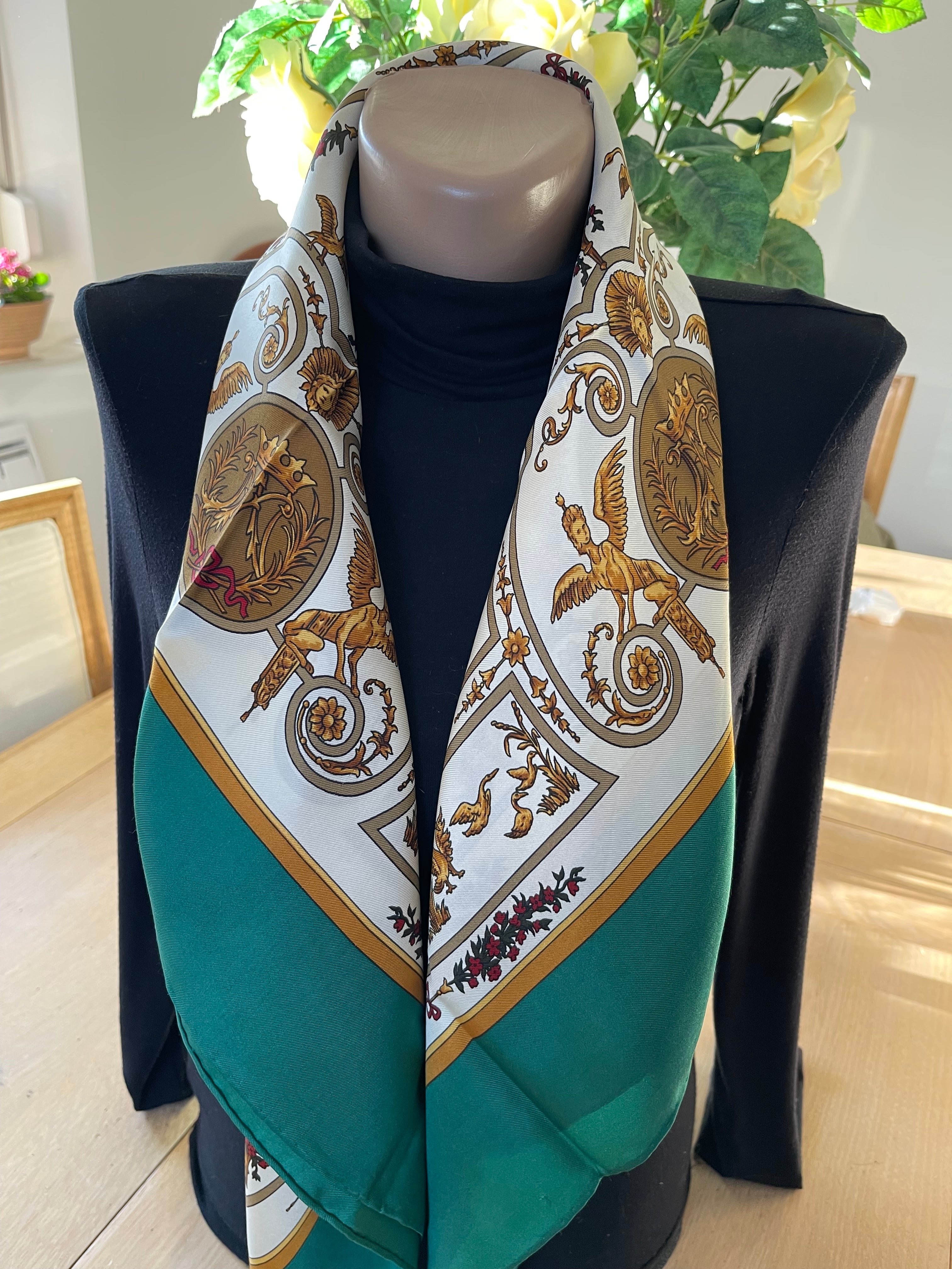 LANCEL carré foulard schal sjaal seide silk soie