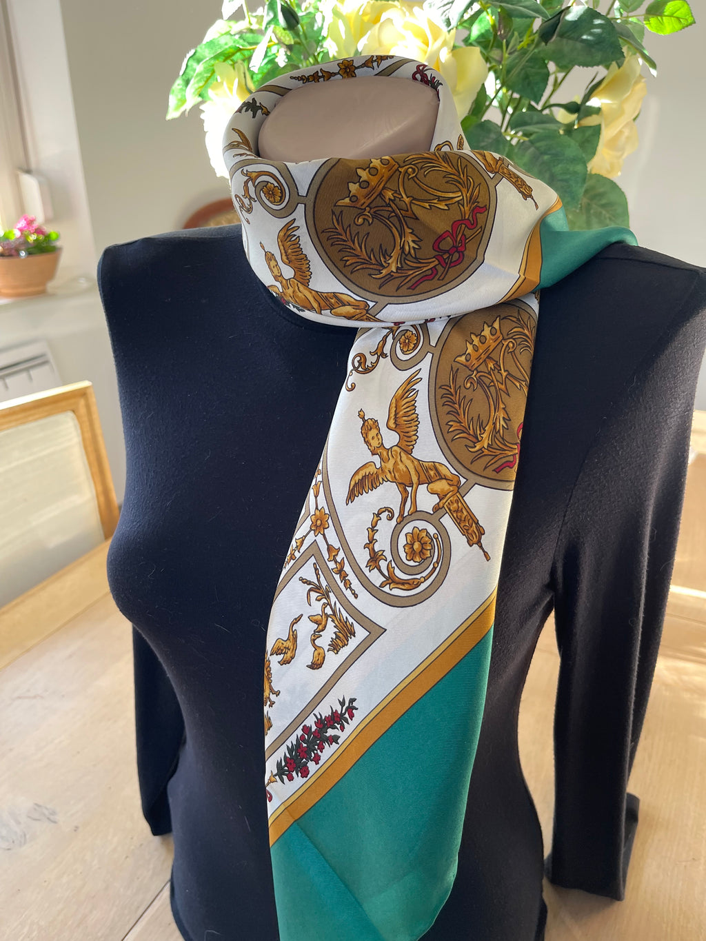 LANCEL carré foulard schal sjaal seide silk soie