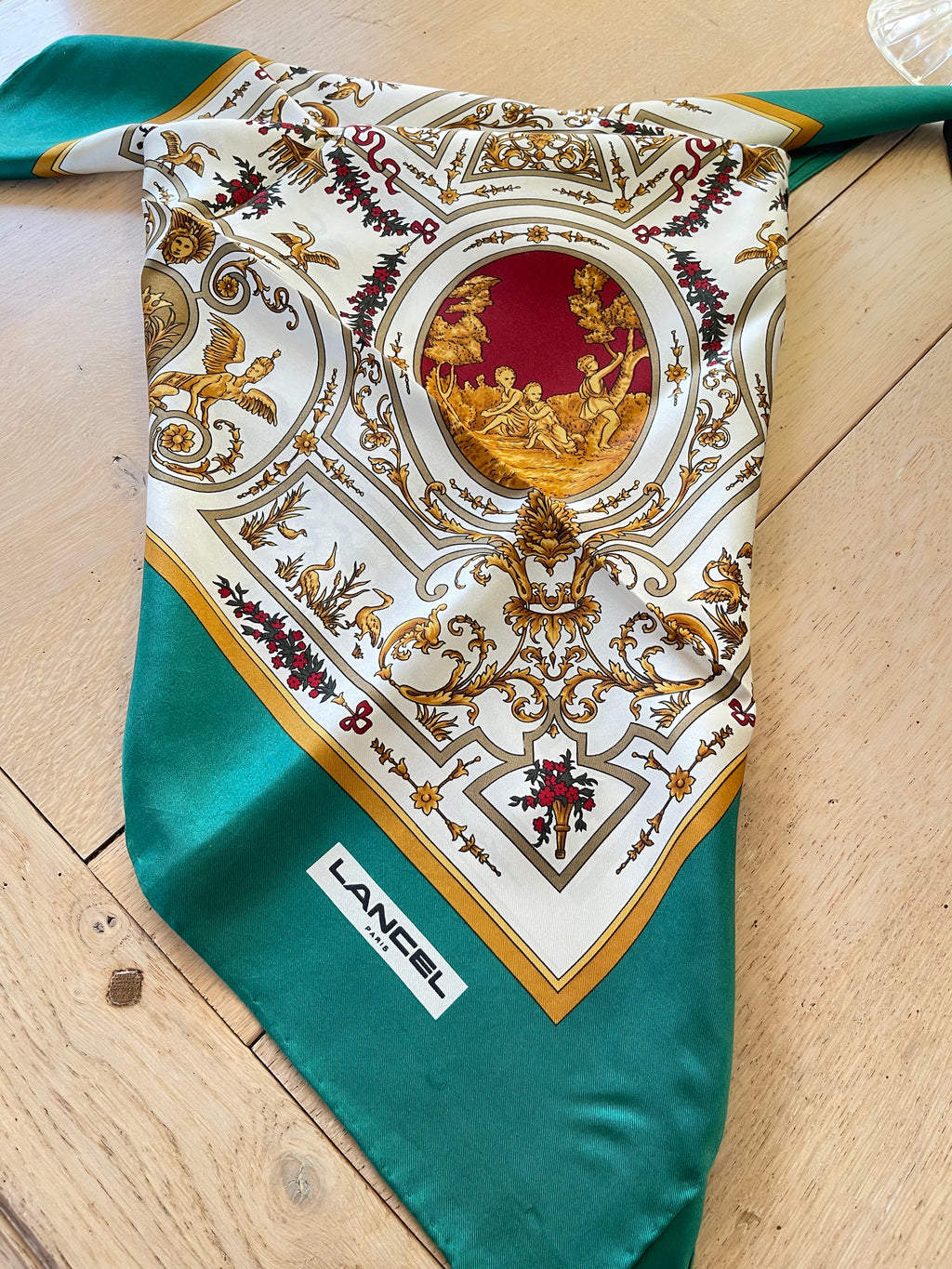 LANCEL carré foulard schal sjaal seide silk soie