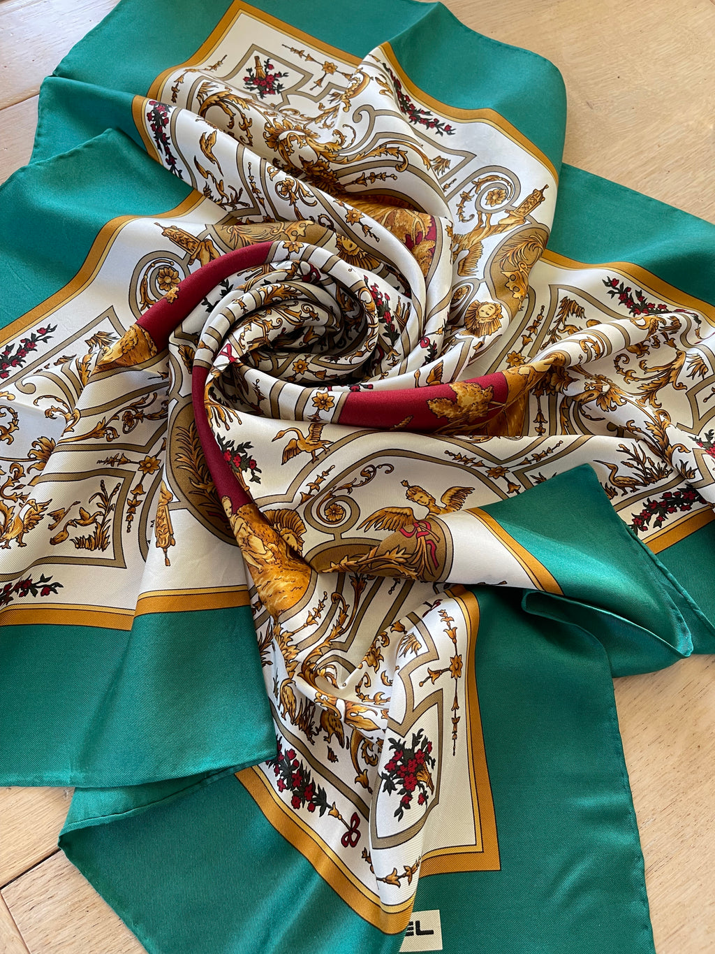 LANCEL carré foulard schal sjaal seide silk soie