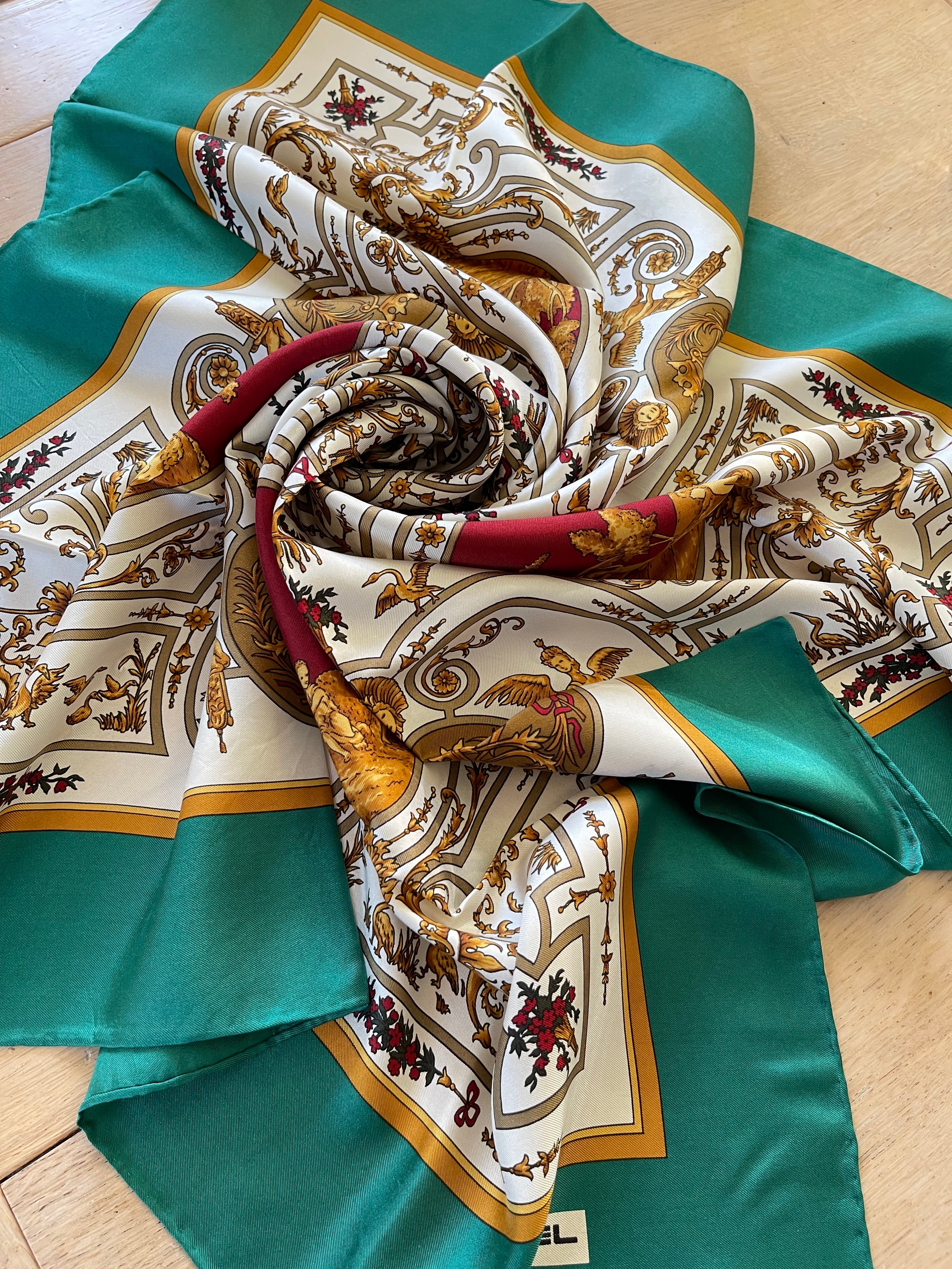 LANCEL carré foulard schal sjaal seide silk soie