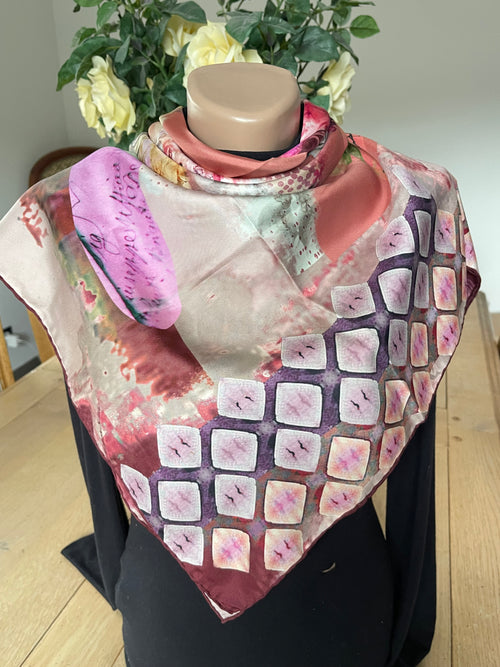 Armine carré foulard scarf sjaal schal seide silk soie