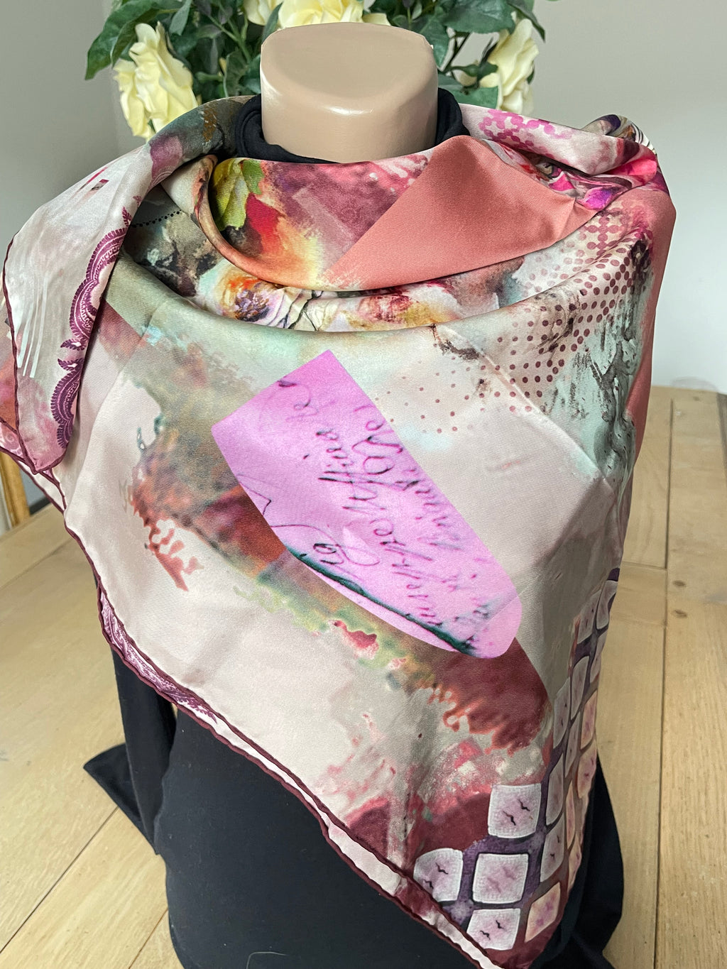 Armine carré foulard scarf sjaal schal seide silk soie