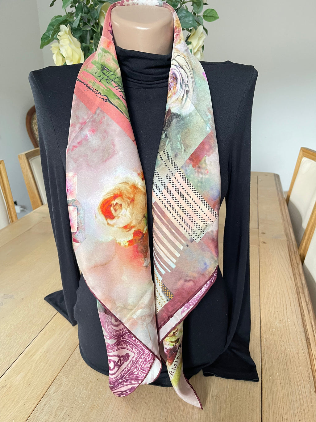 Armine carré foulard scarf sjaal schal seide silk soie