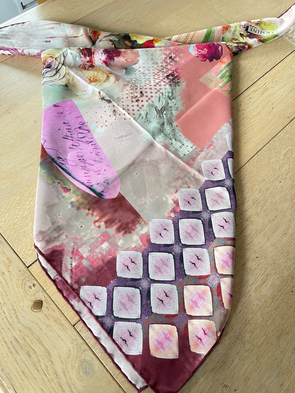 Armine carré foulard scarf sjaal schal seide silk soie