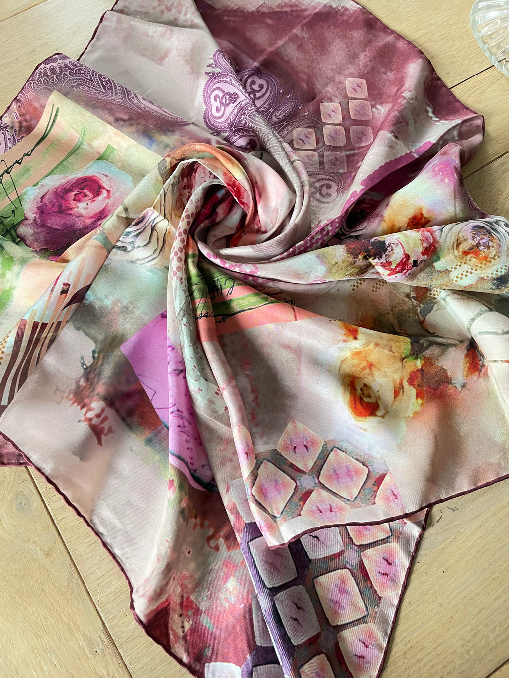 Armine carré foulard scarf sjaal schal seide silk soie