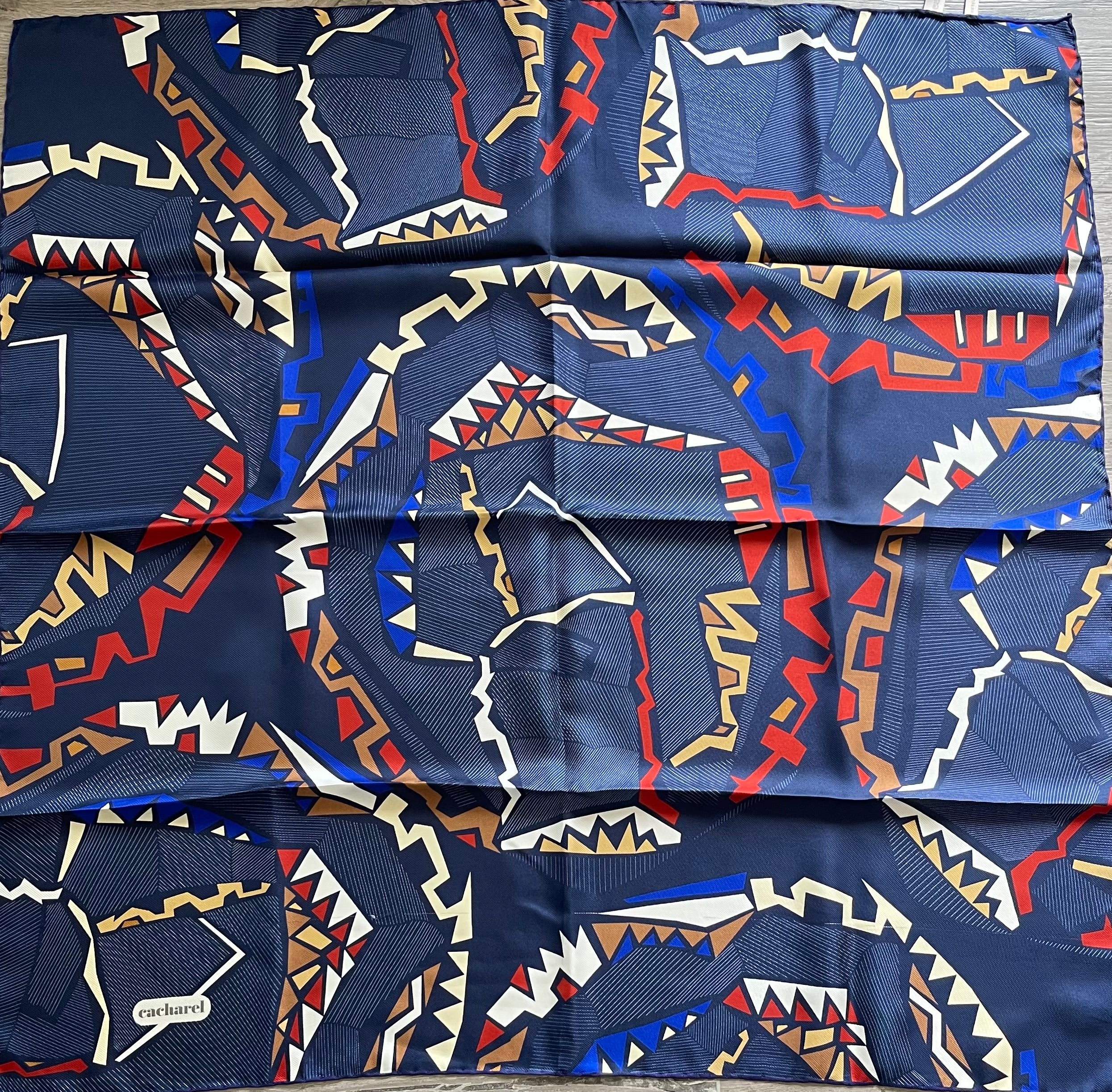 Cacharel carré foulard schal sjaal seide silk soie