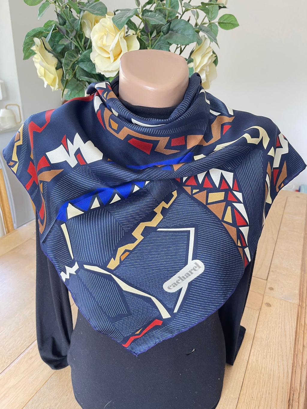Cacharel carré foulard schal sjaal seide silk soie