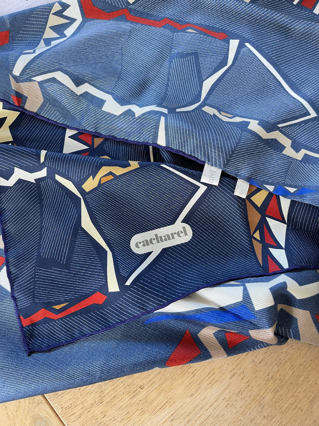 Cacharel carré foulard schal sjaal seide silk soie