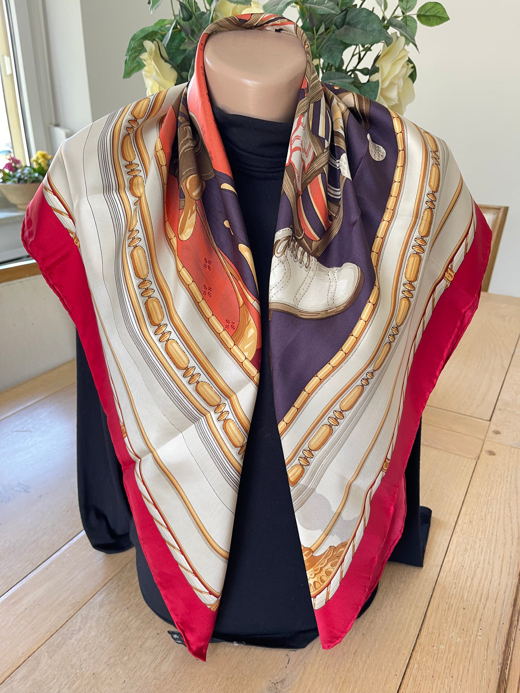 Daniel La foret carré foulard scarf schal sjaal seide silk soie