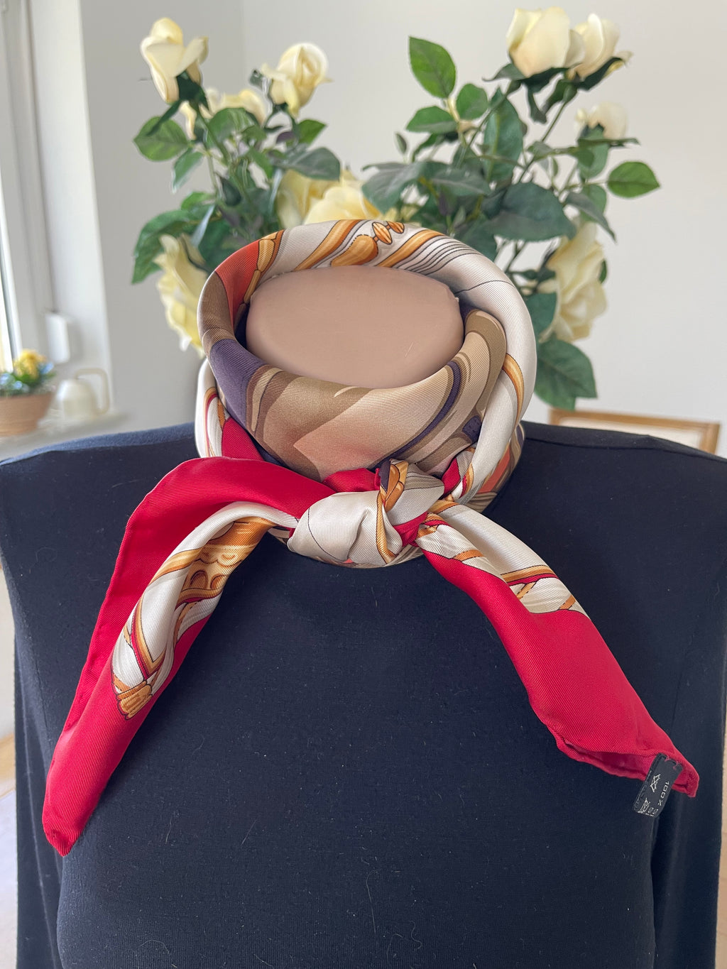 Daniel La foret carré foulard scarf schal sjaal seide silk soie