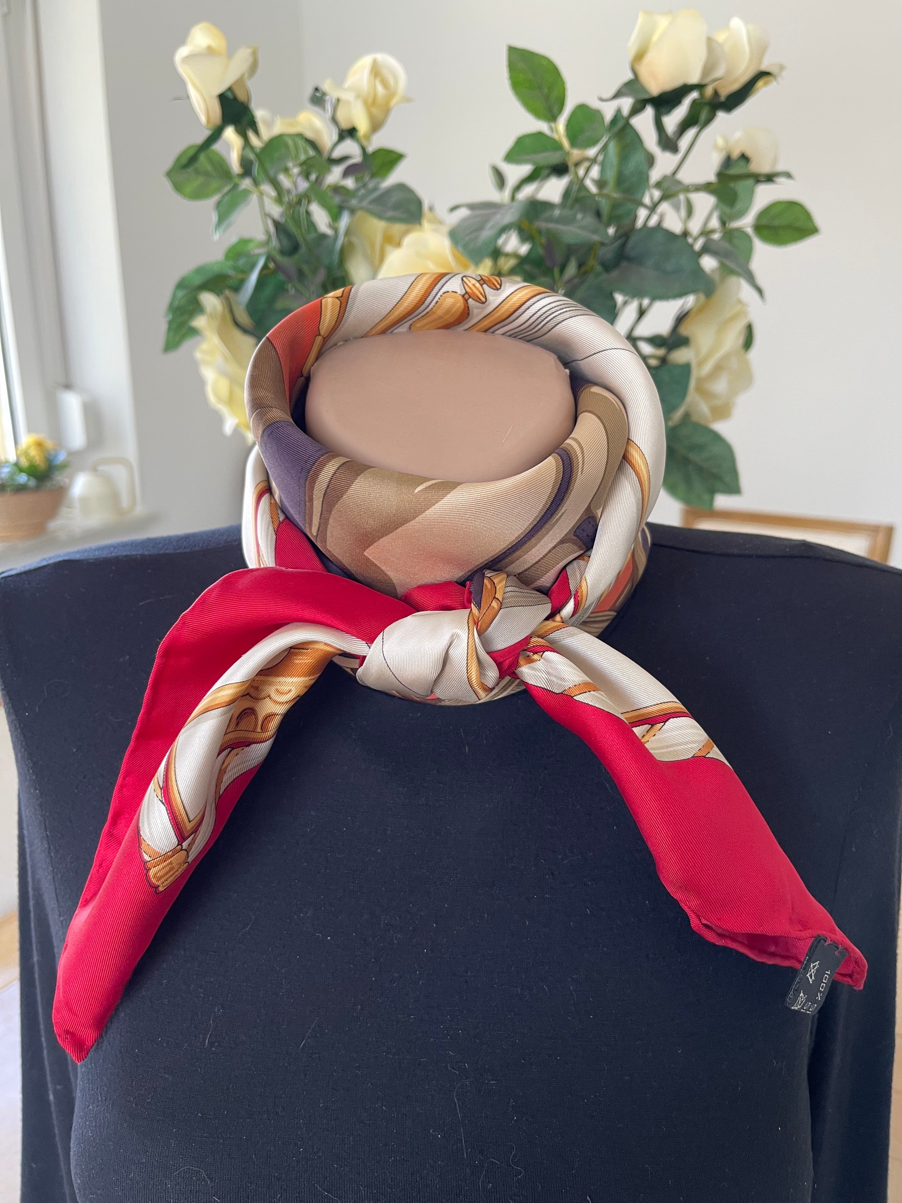 Daniel La foret carré foulard scarf schal sjaal seide silk soie