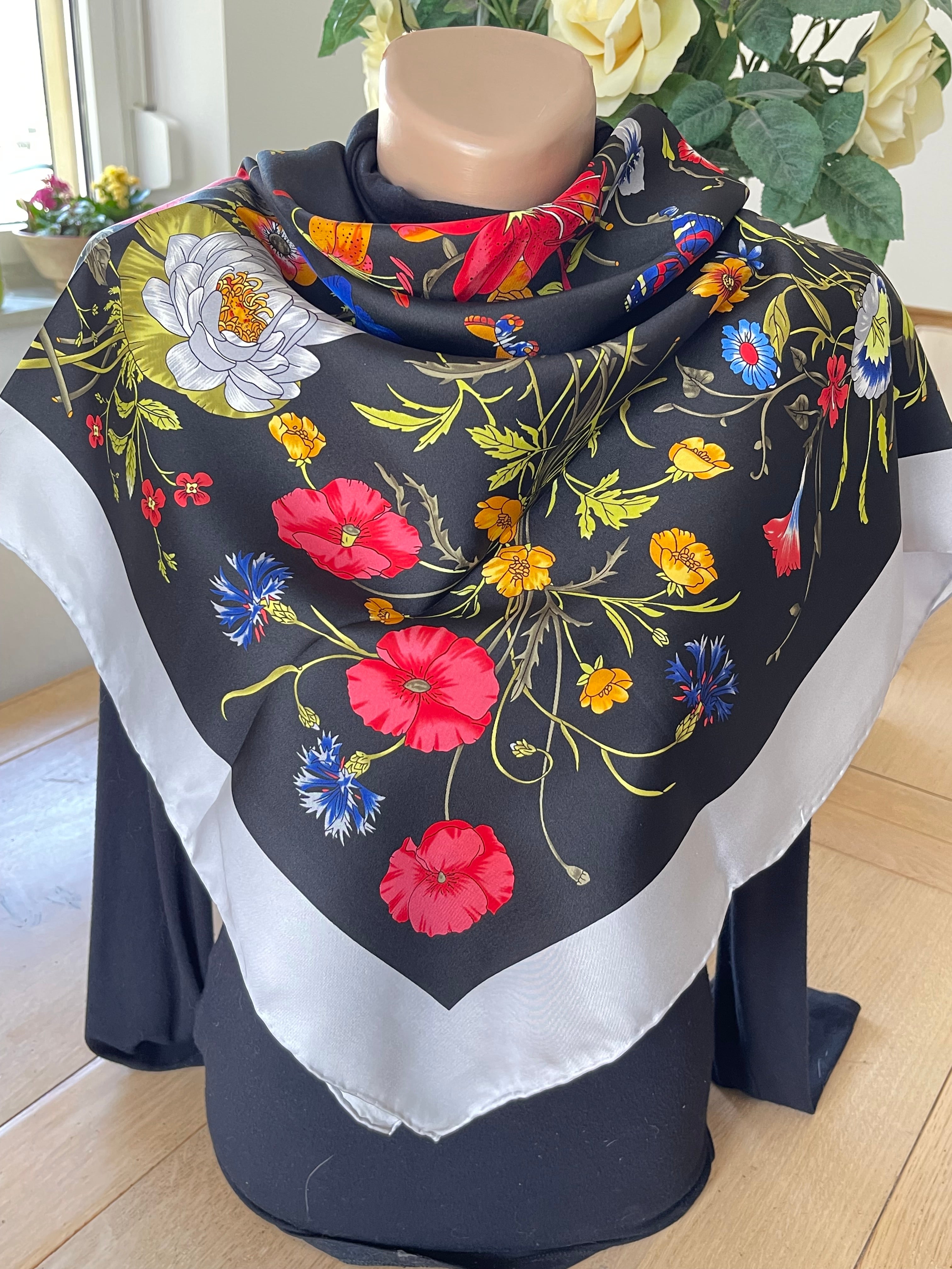 Trevisan carré foulard scarf seide silk soie