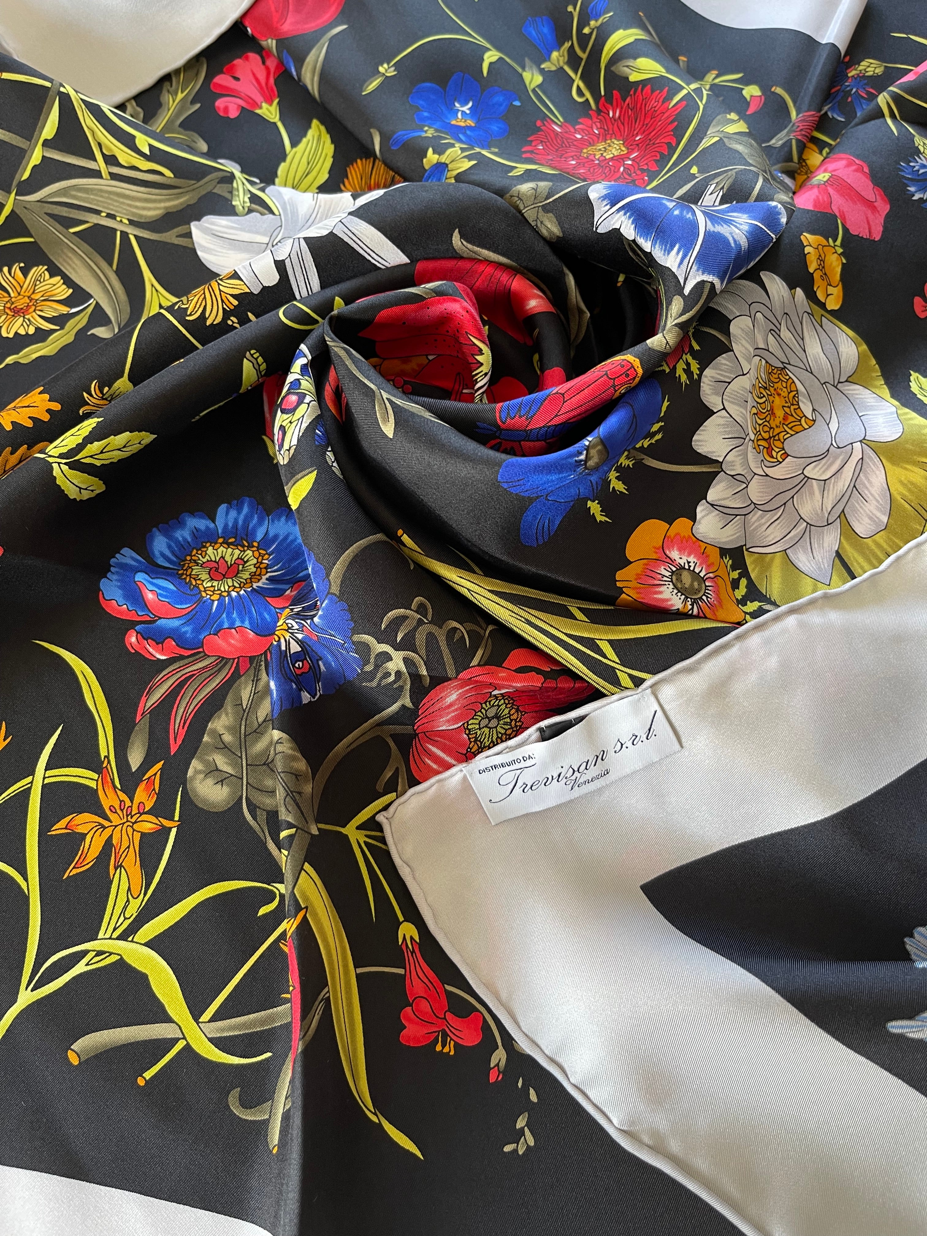 Trevisan carré foulard scarf seide silk soie