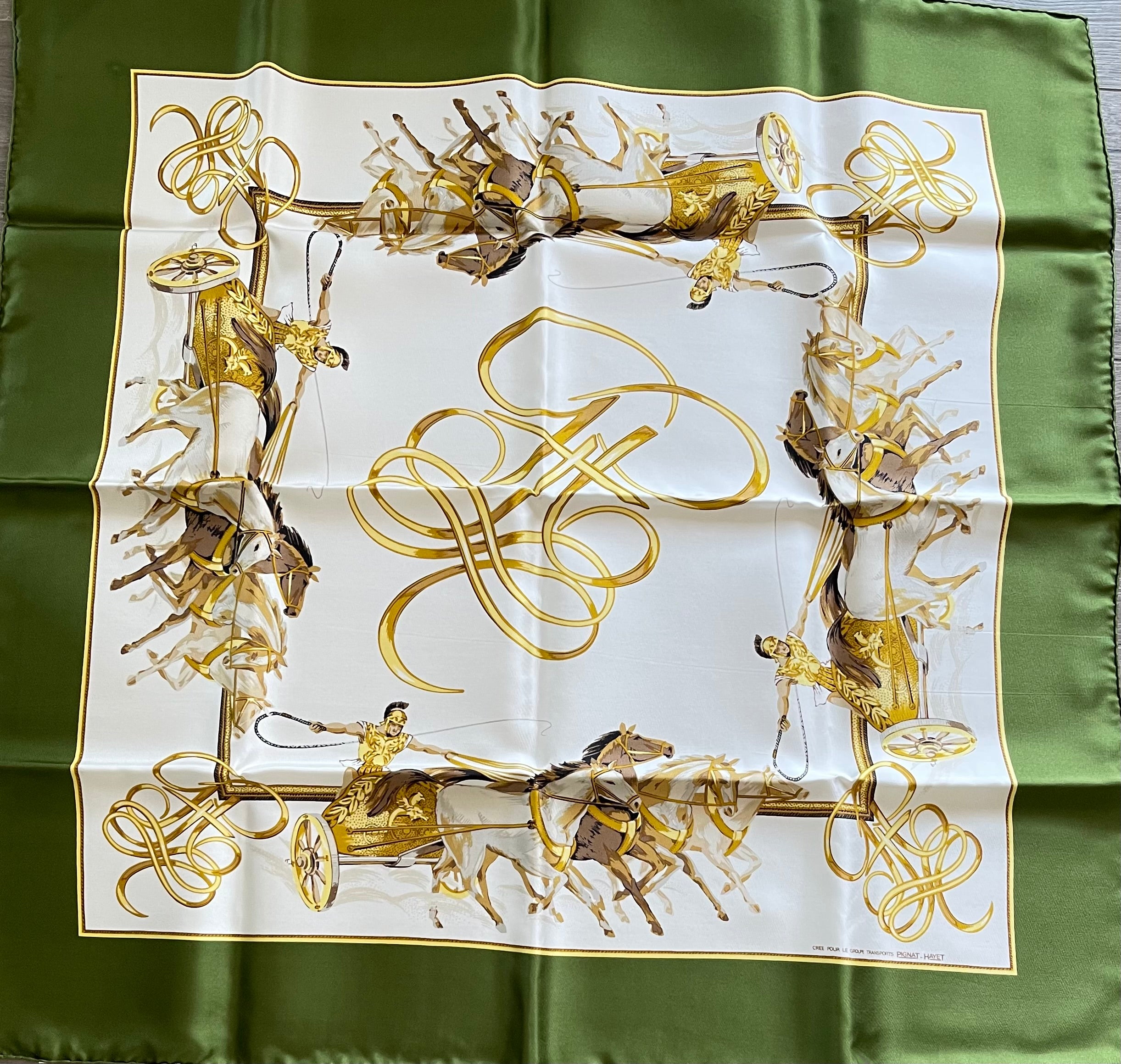 Pignat carré foulard schal sjaal scarf schal sjaal seide silk soie