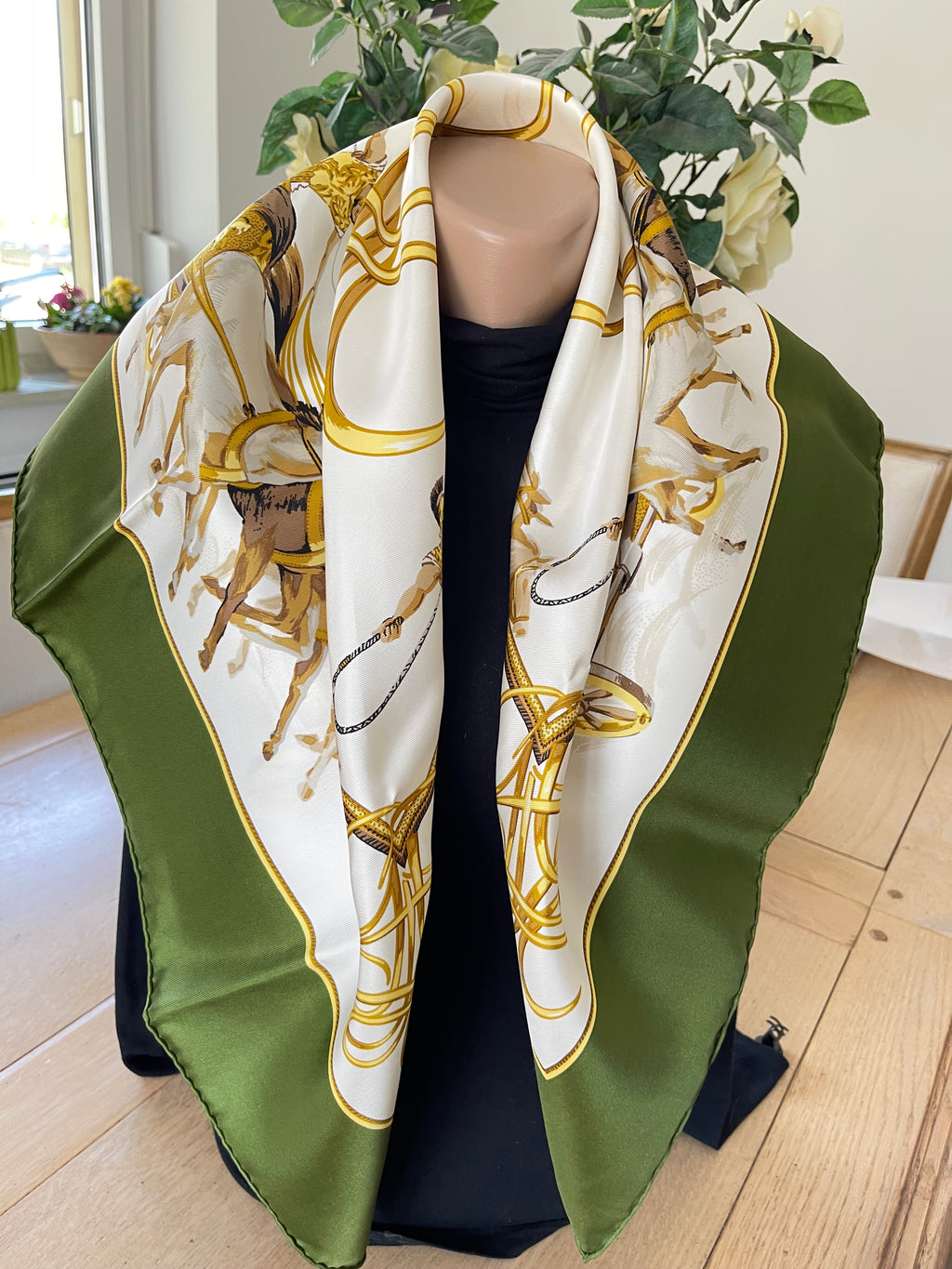 Pignat carré foulard schal sjaal scarf schal sjaal seide silk soie