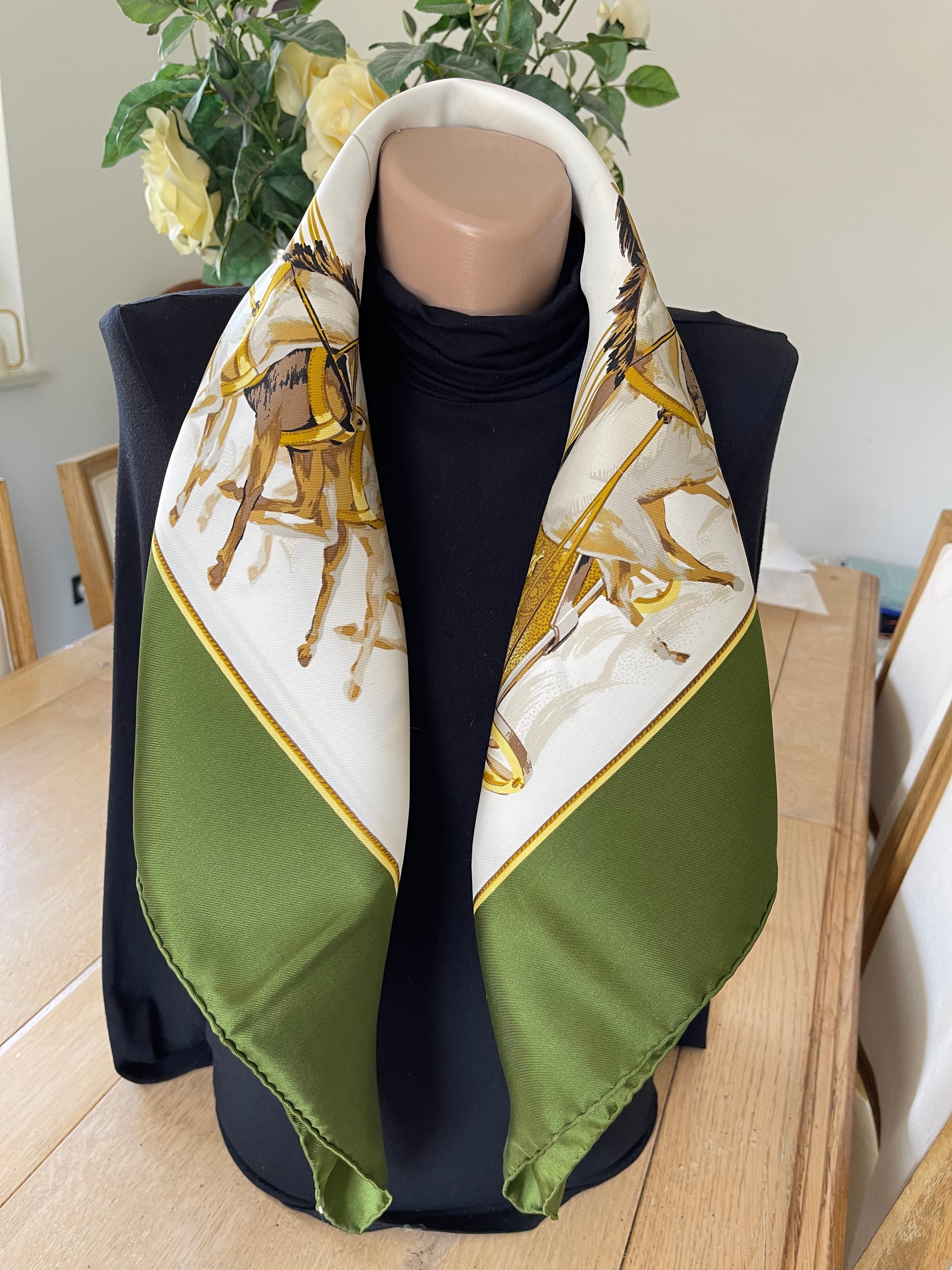 Pignat carré foulard schal sjaal scarf schal sjaal seide silk soie