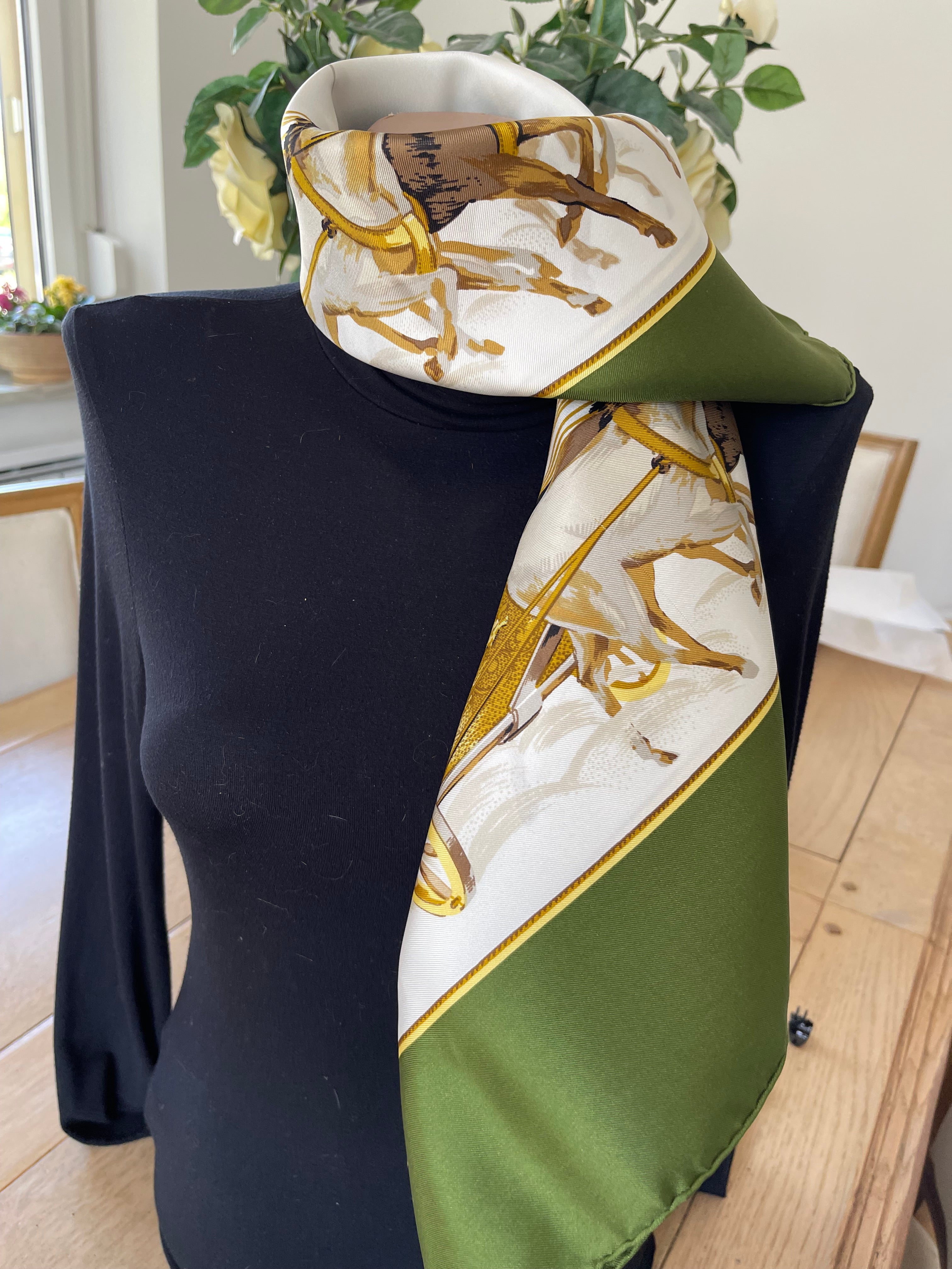 Pignat carré foulard schal sjaal scarf schal sjaal seide silk soie