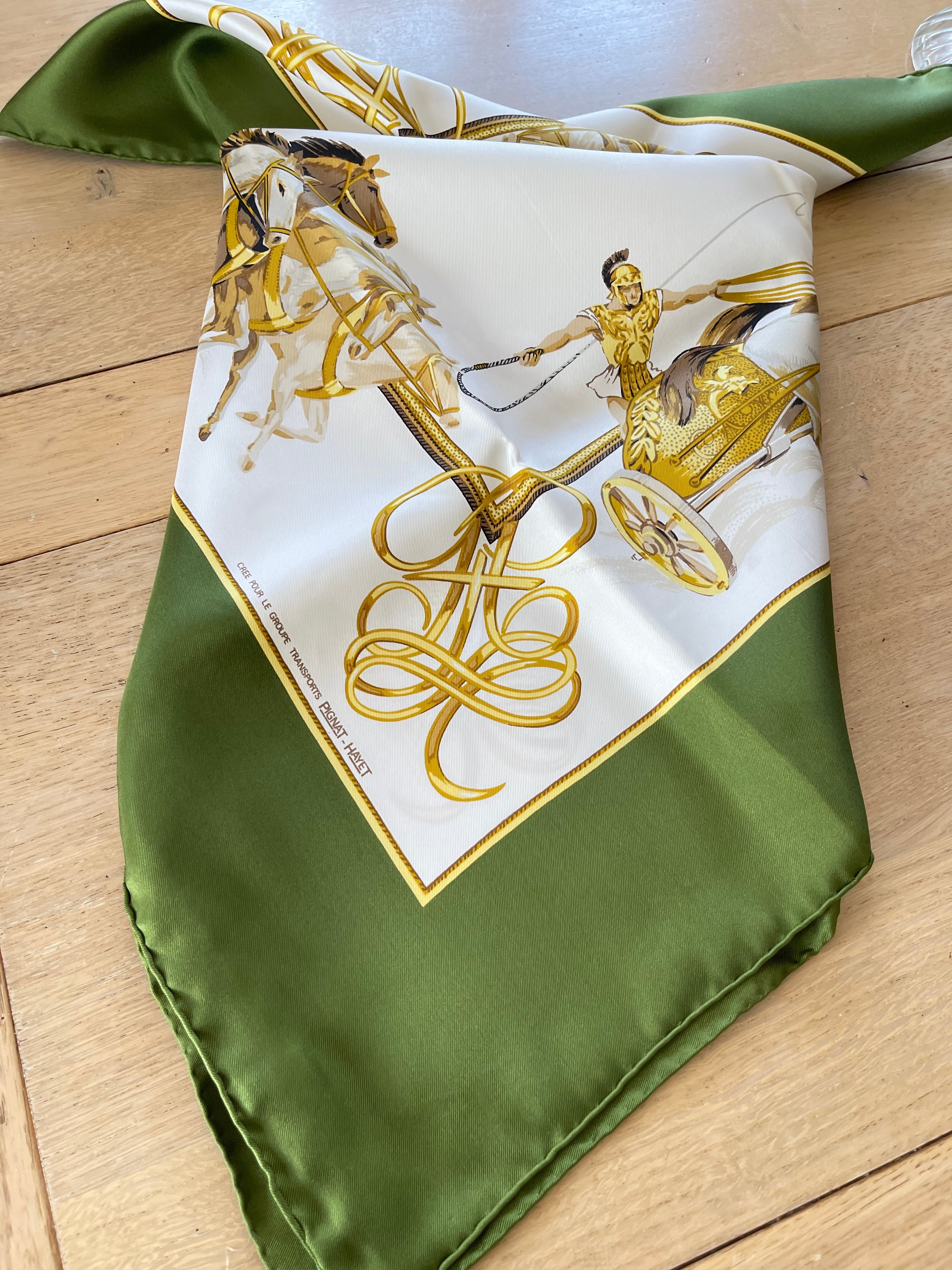 Pignat carré foulard schal sjaal scarf schal sjaal seide silk soie