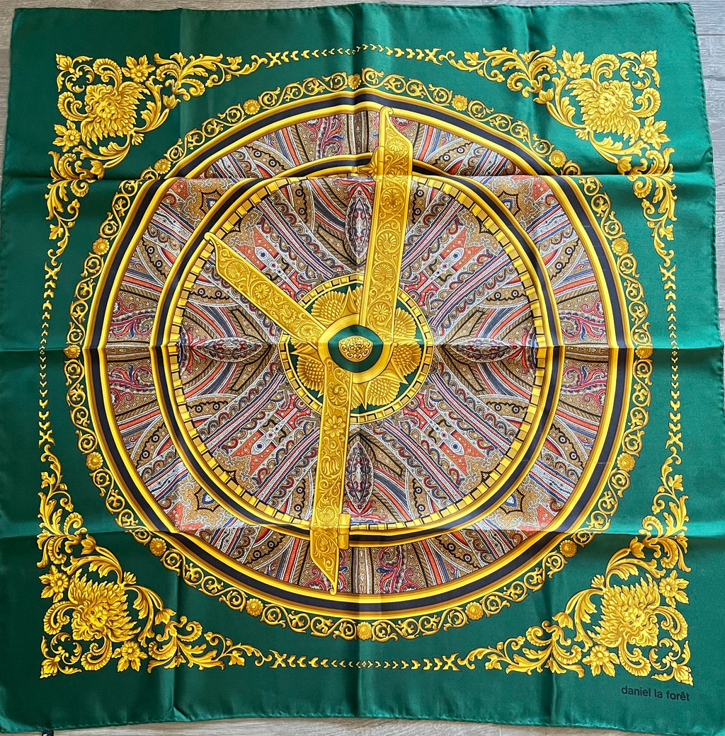DANIEL LA FORET carré foulard sjaal schal seide silk soie
