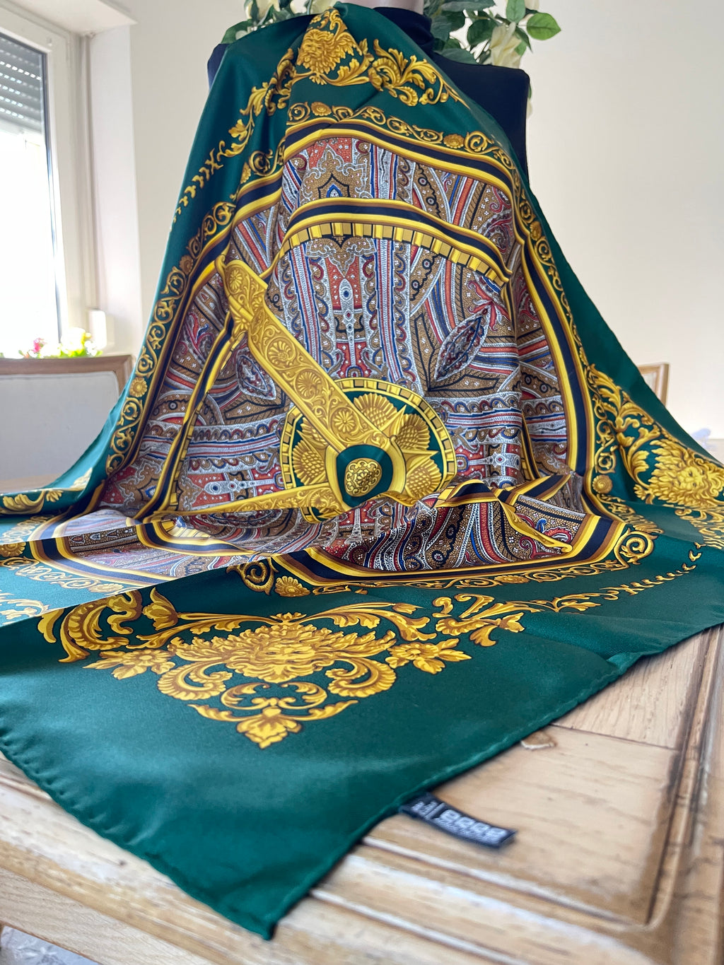 DANIEL LA FORET carré foulard sjaal schal seide silk soie