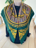 DANIEL LA FORET carré foulard sjaal schal seide silk soie