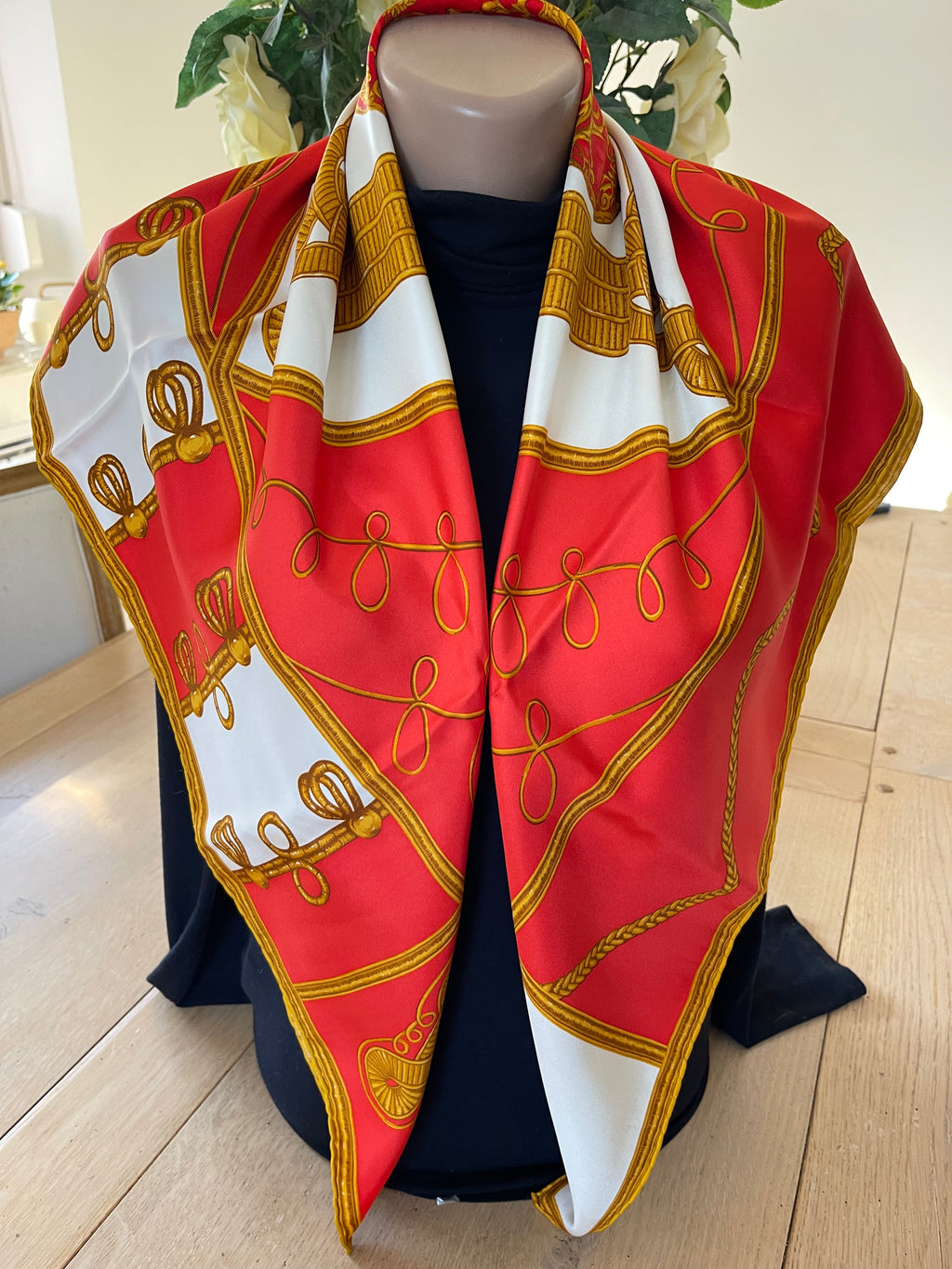 Nina Ricci foulard carré scarf schal sjaal seide silk soie