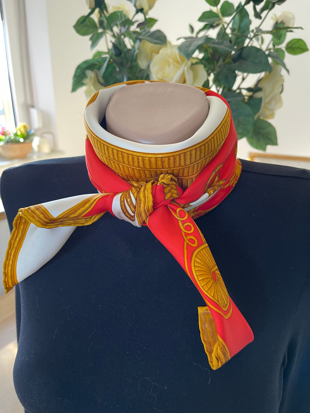 Nina Ricci foulard carré scarf schal sjaal seide silk soie