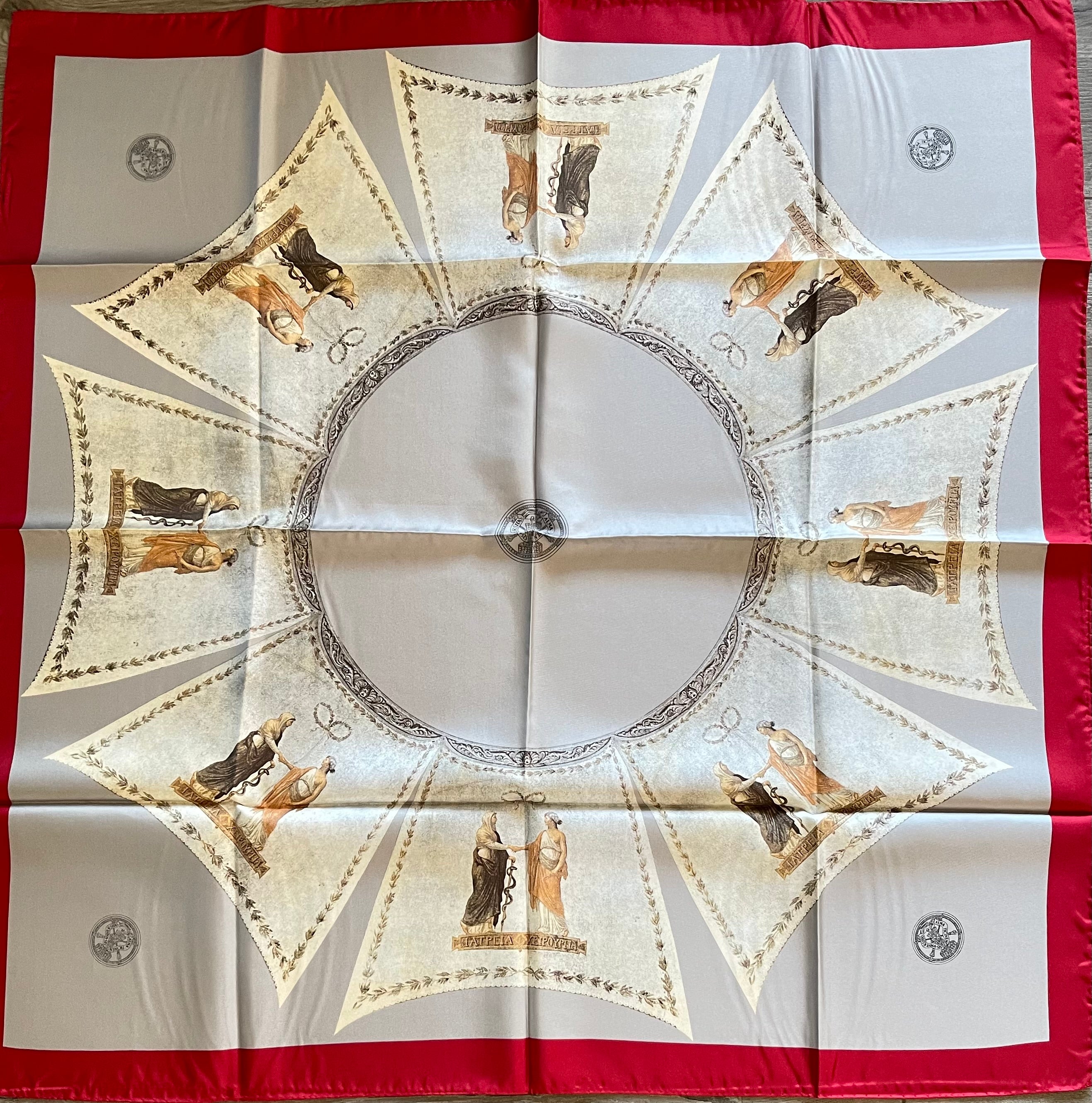 SeidenTuch Alma carré foulard scarf schal sjaal seide soie silk New
