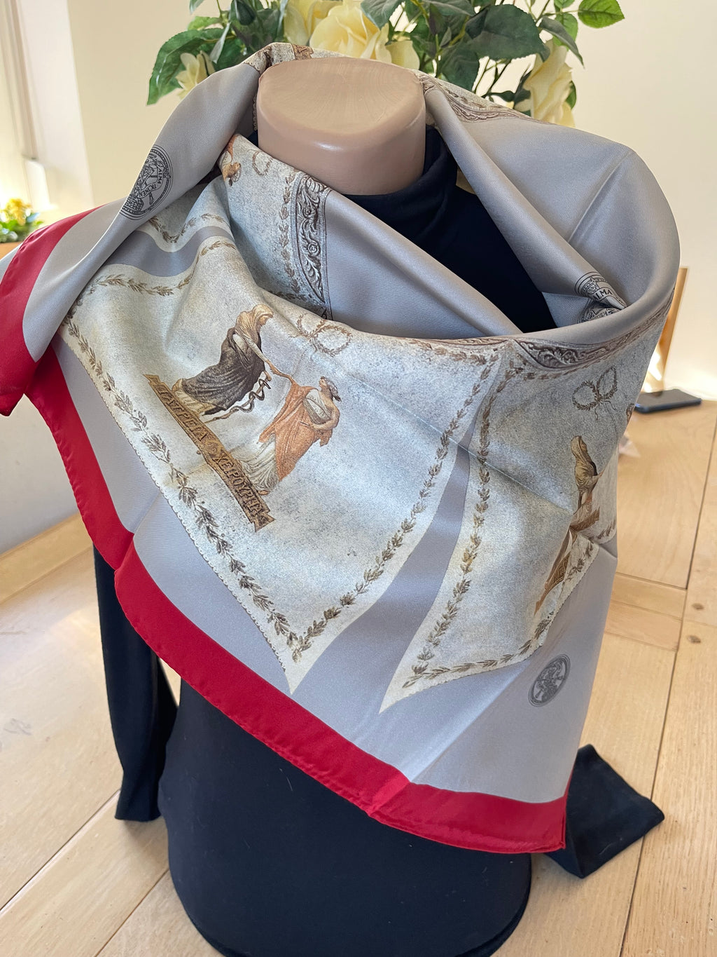 SeidenTuch Alma carré foulard scarf schal sjaal seide soie silk New