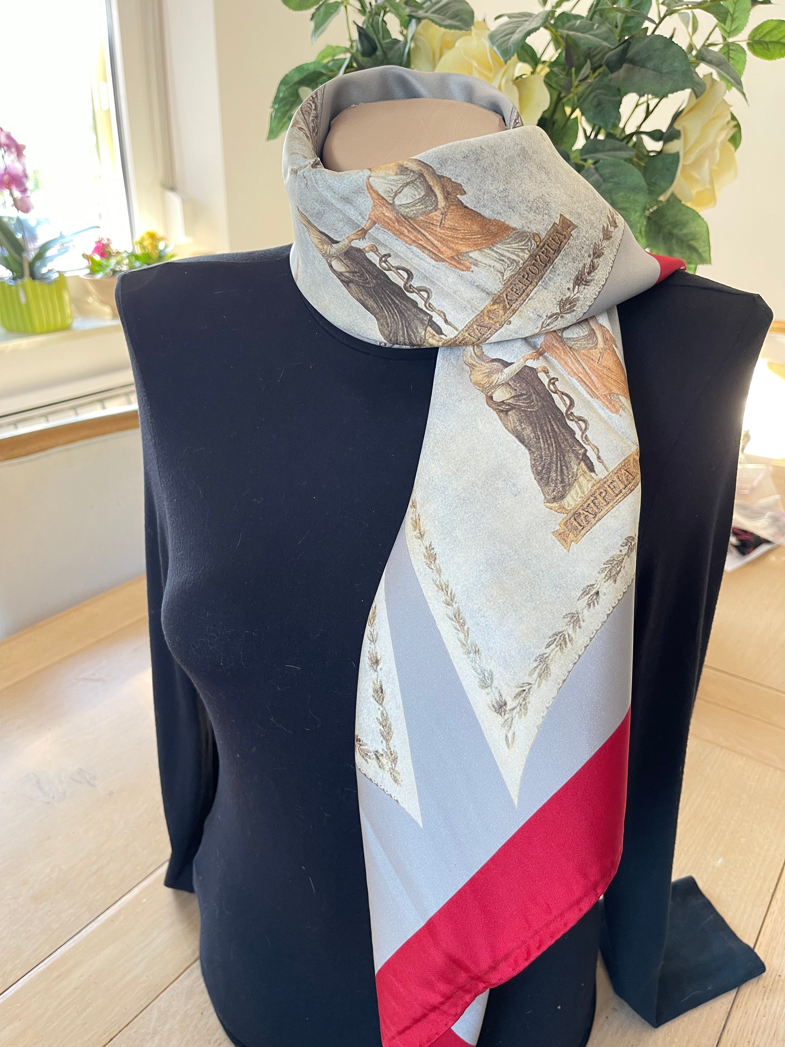 SeidenTuch Alma carré foulard scarf schal sjaal seide soie silk New