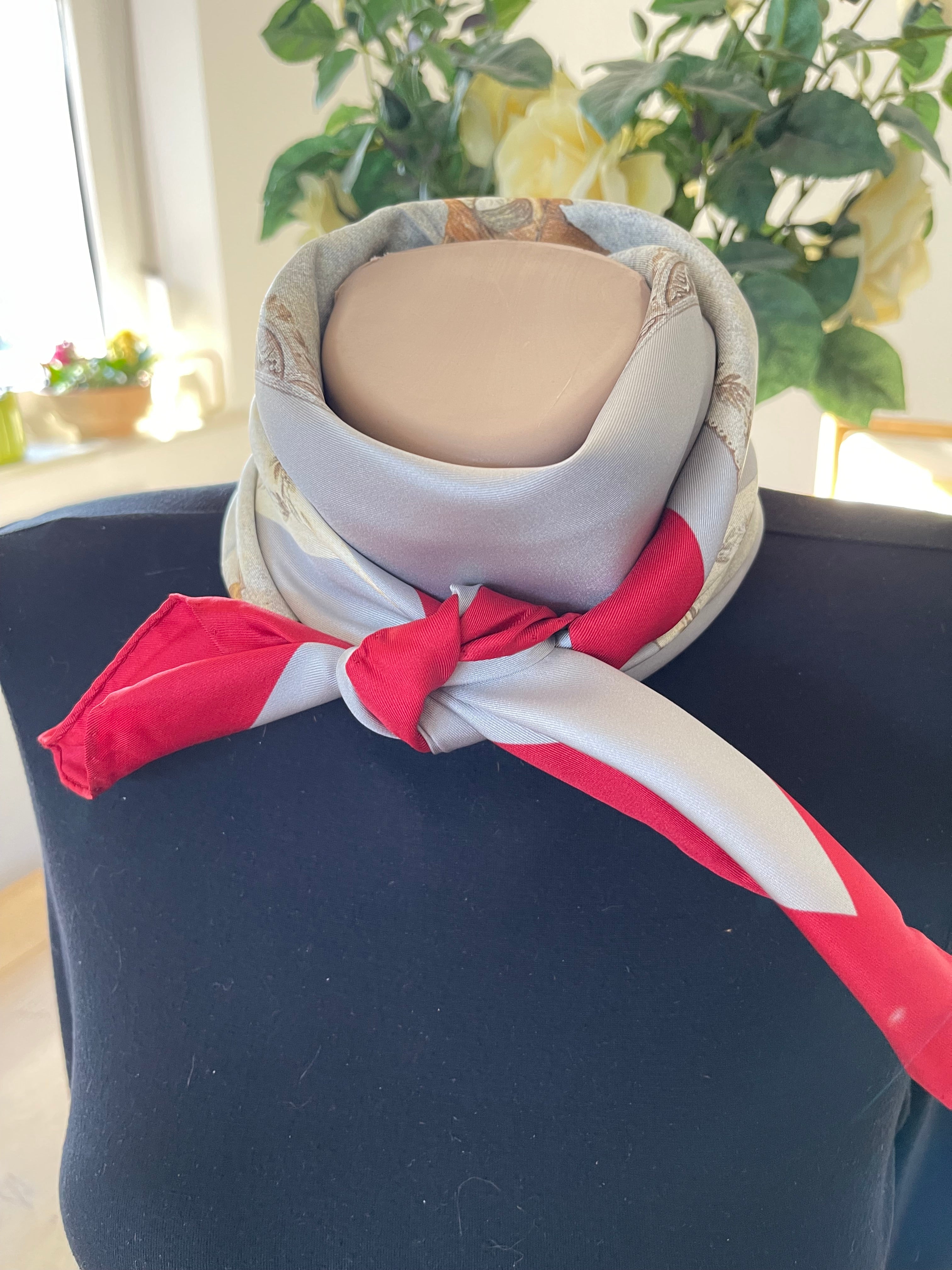 SeidenTuch Alma carré foulard scarf schal sjaal seide soie silk New
