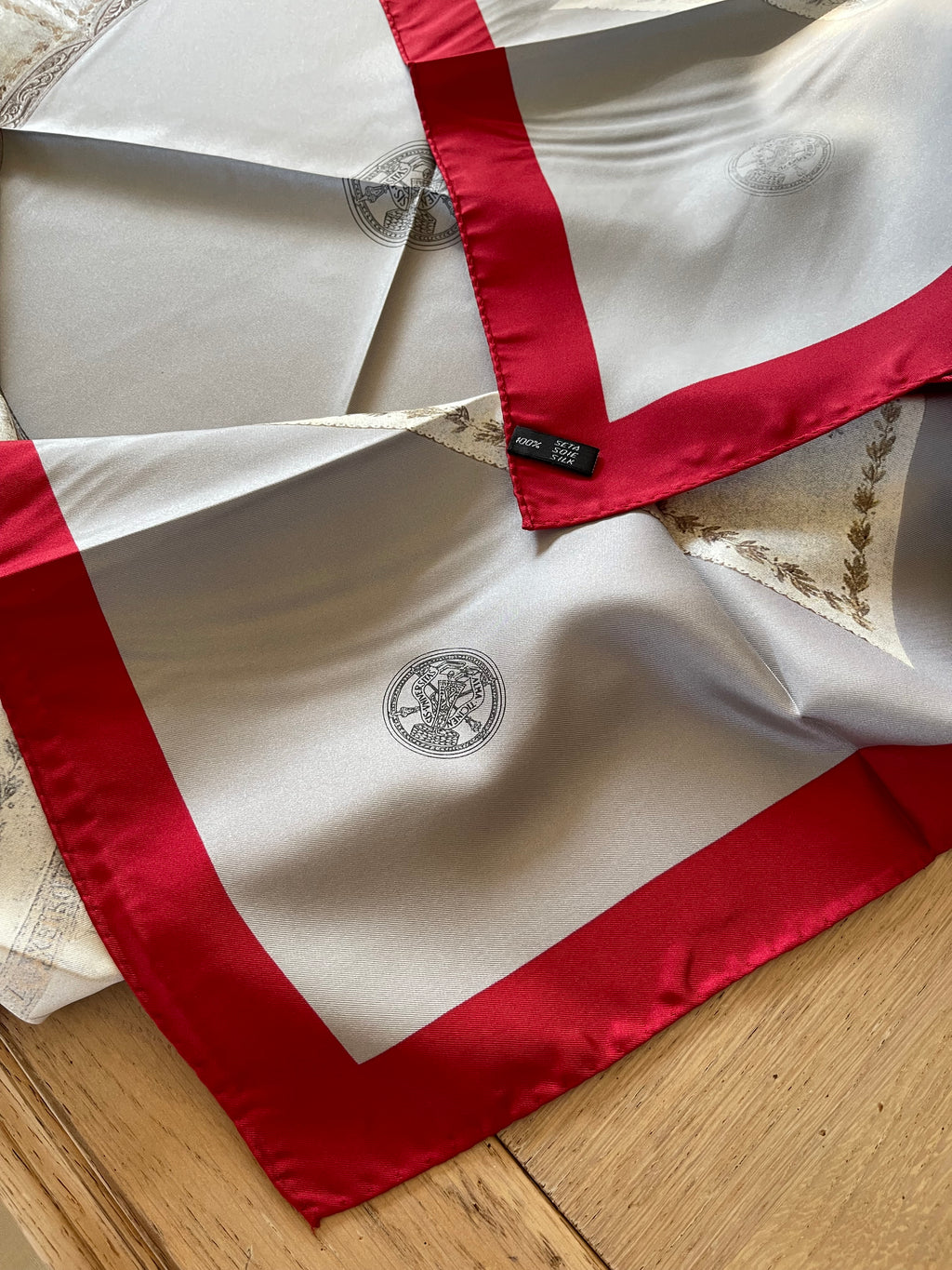 SeidenTuch Alma carré foulard scarf schal sjaal seide soie silk New