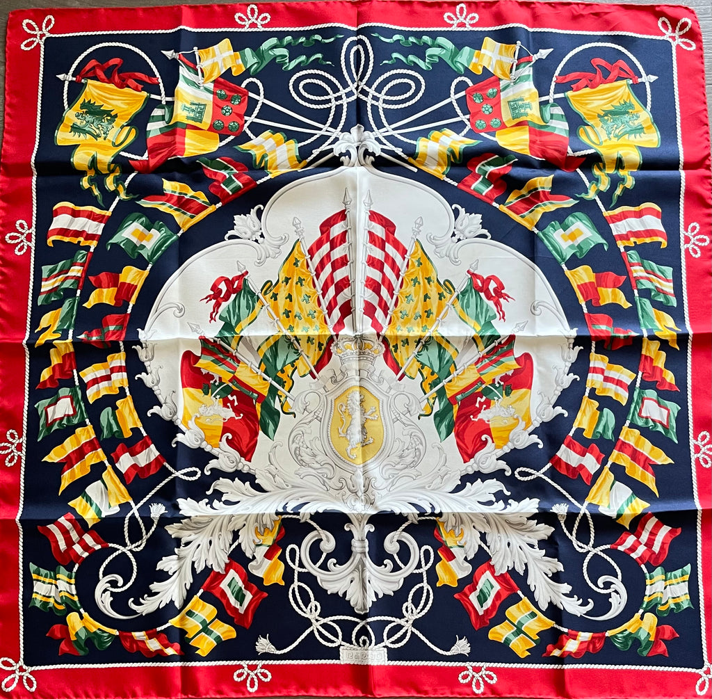 R DI RATTI foulard carré schal sjaal scarf seide soie silk