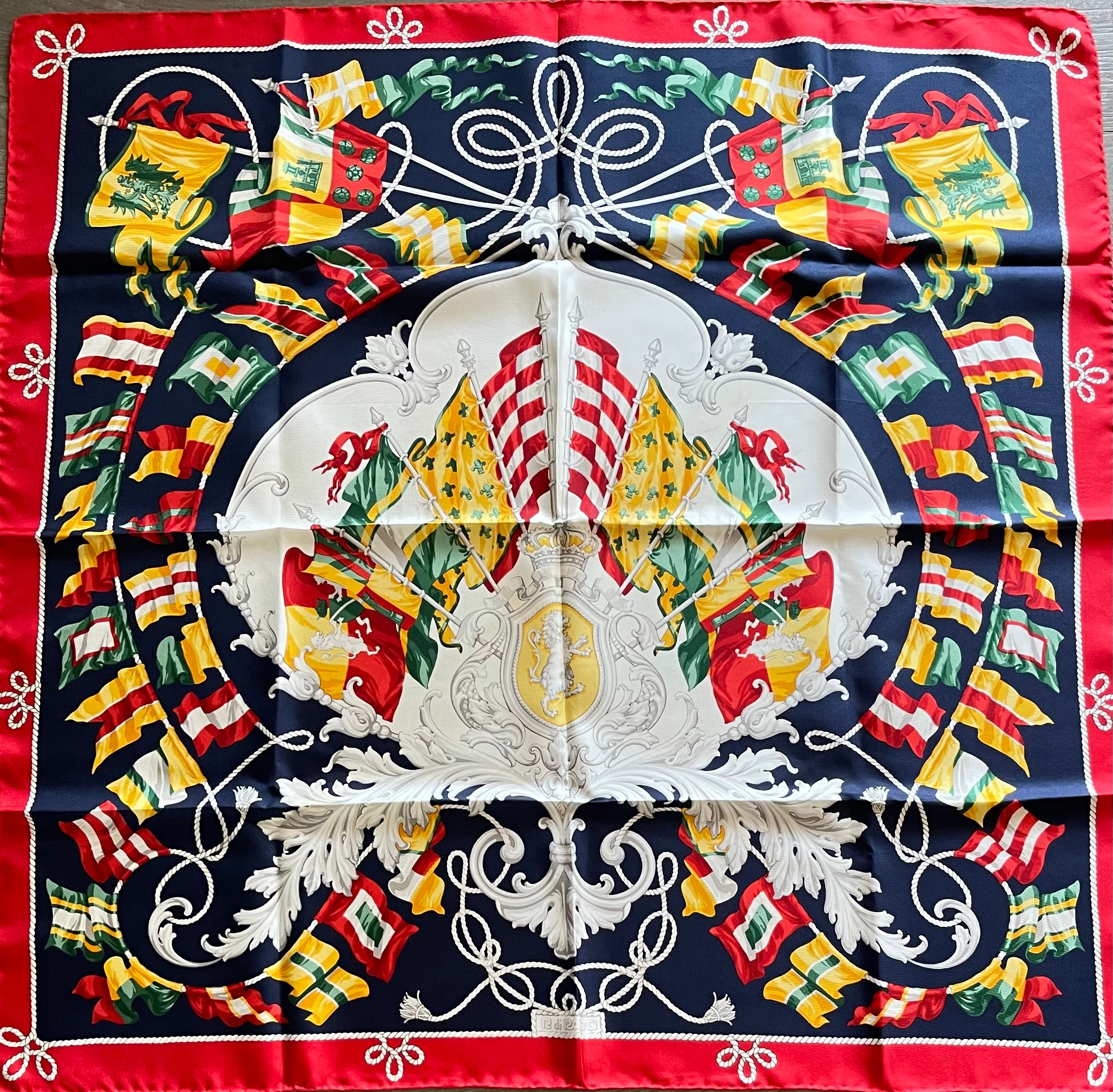 R DI RATTI foulard carré schal sjaal scarf seide soie silk