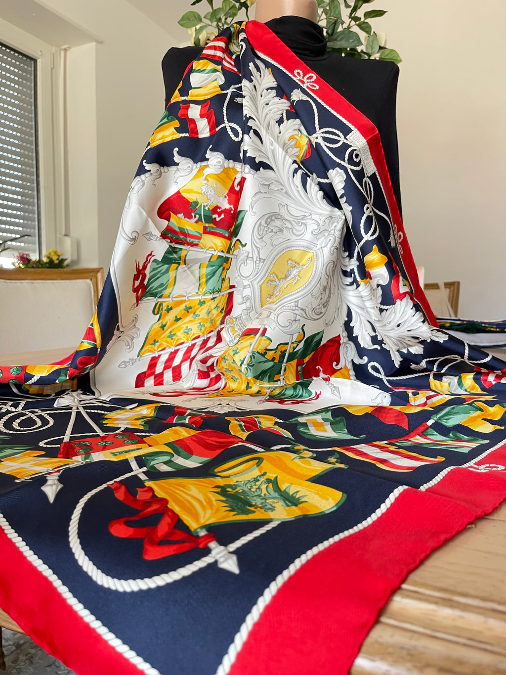 R DI RATTI foulard carré schal sjaal scarf seide soie silk