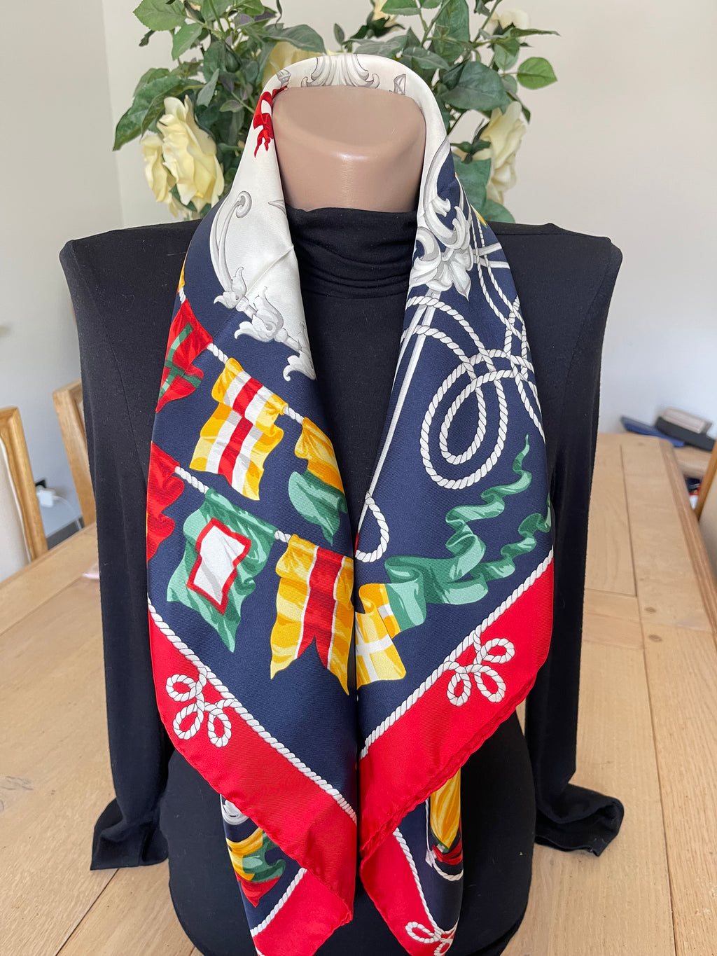 R DI RATTI foulard carré schal sjaal scarf seide soie silk
