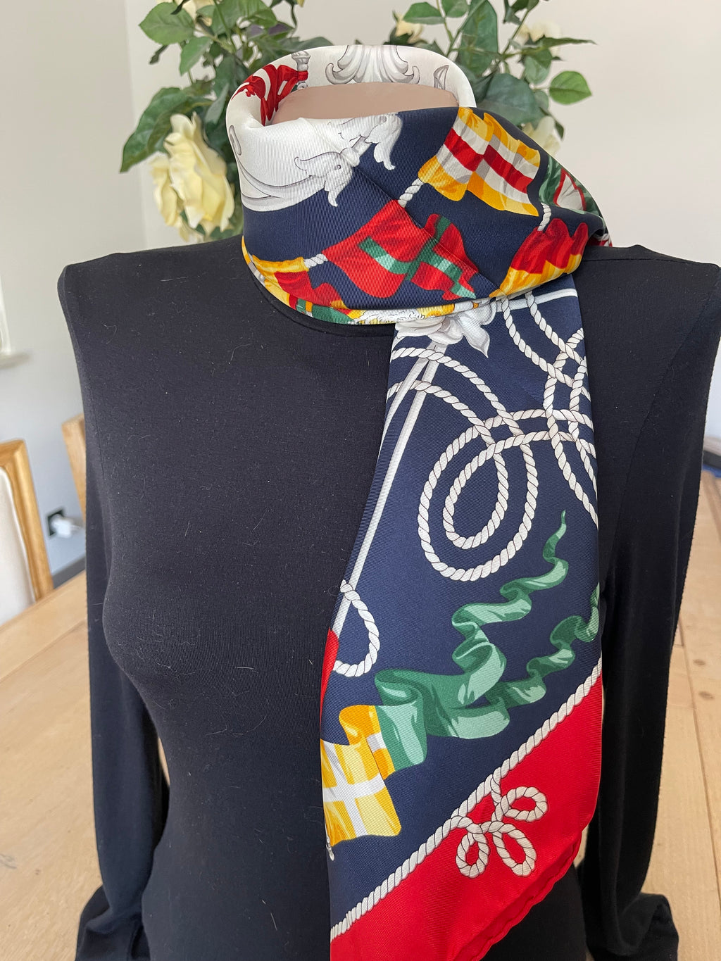 R DI RATTI foulard carré schal sjaal scarf seide soie silk