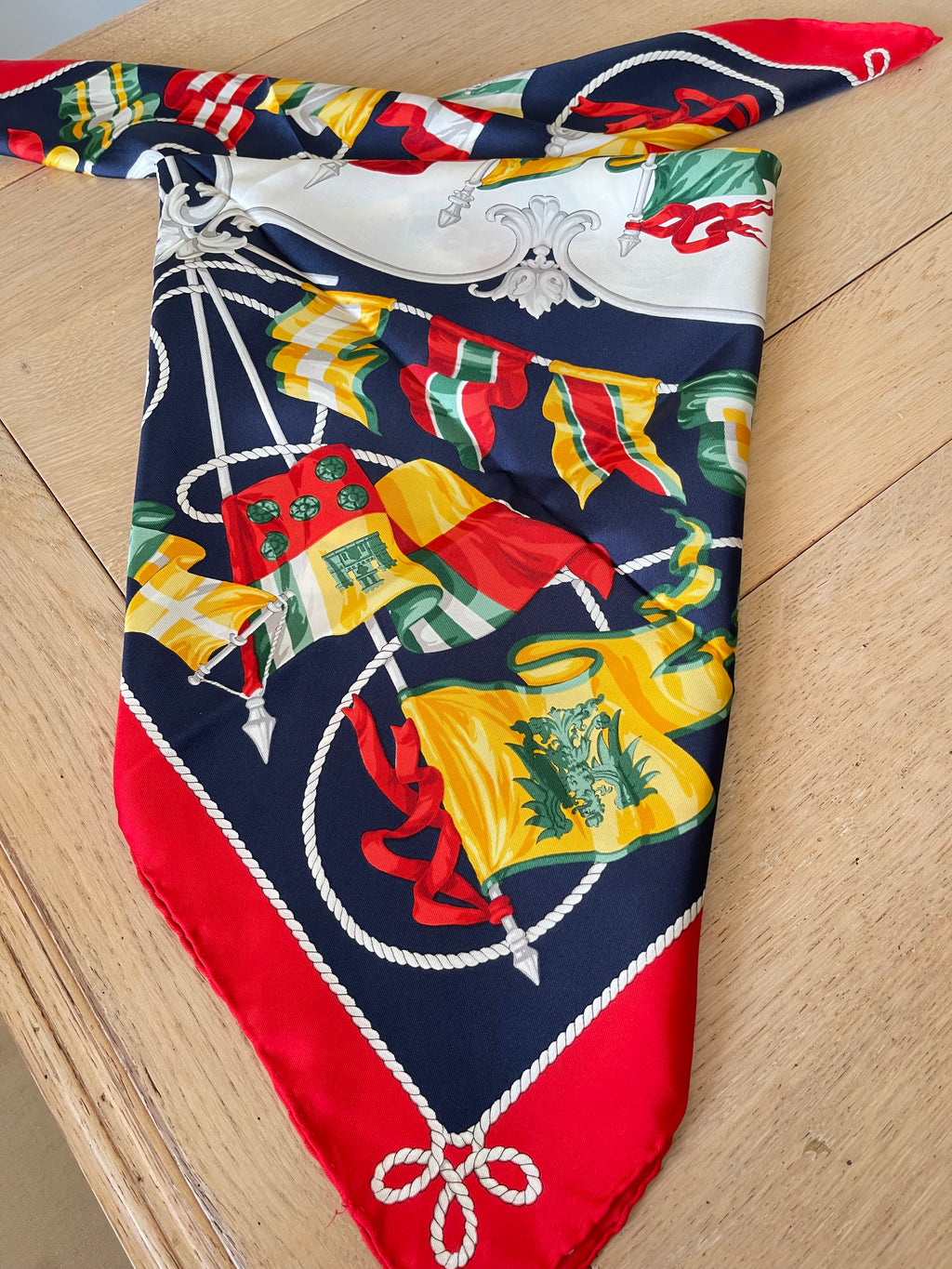 R DI RATTI foulard carré schal sjaal scarf seide soie silk