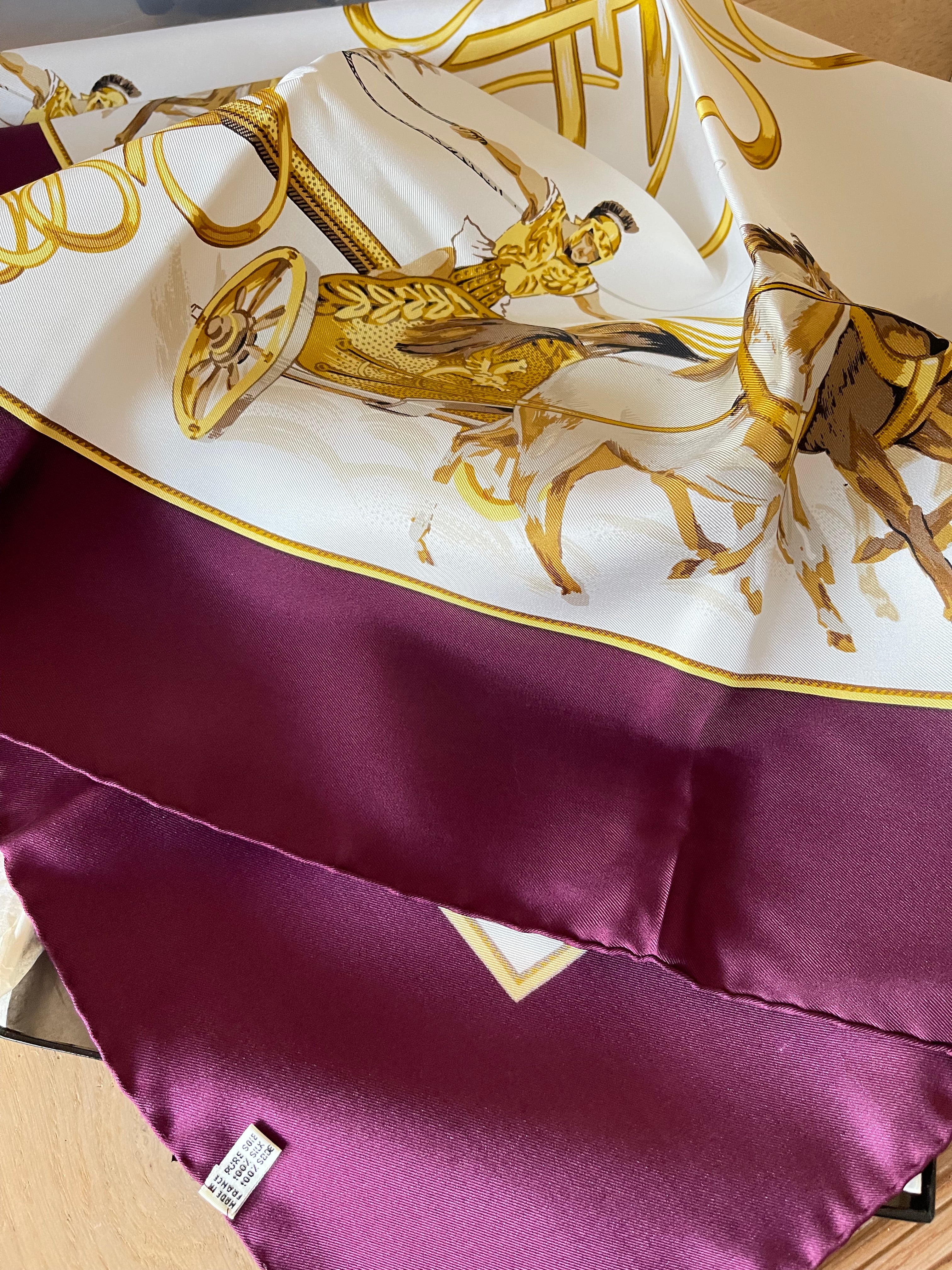 Pignat carré foulard scarf schal sjaal seide soie silk