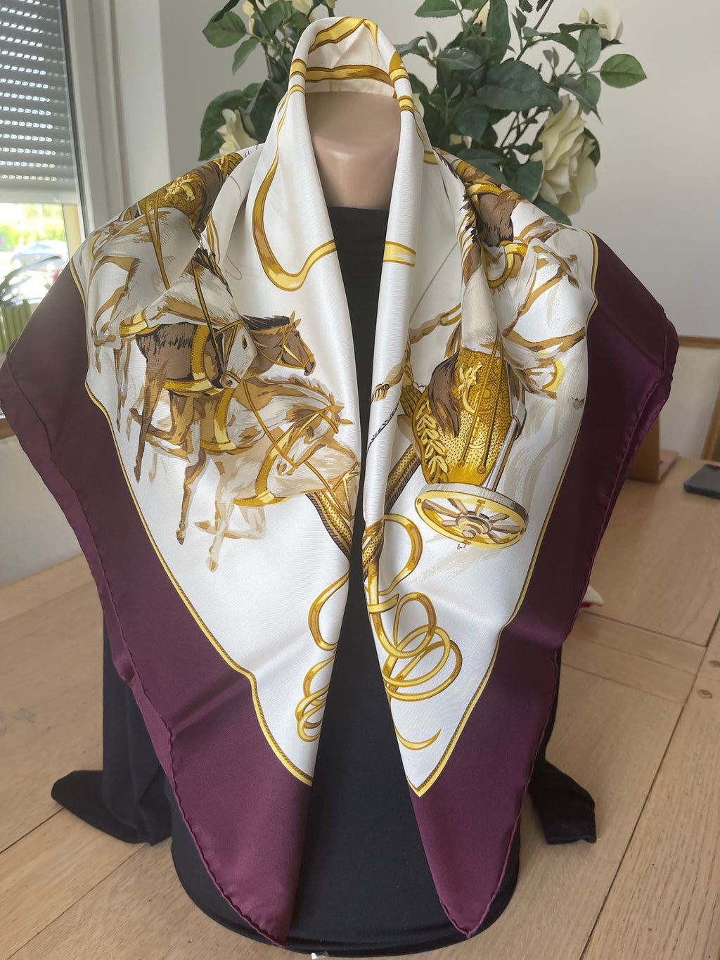 Pignat carré foulard scarf schal sjaal seide soie silk