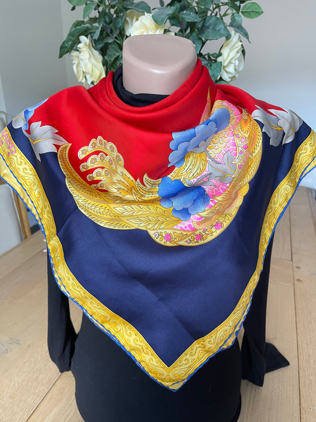 LEONARD carré foulard scarf schal sjaal seide silk soie