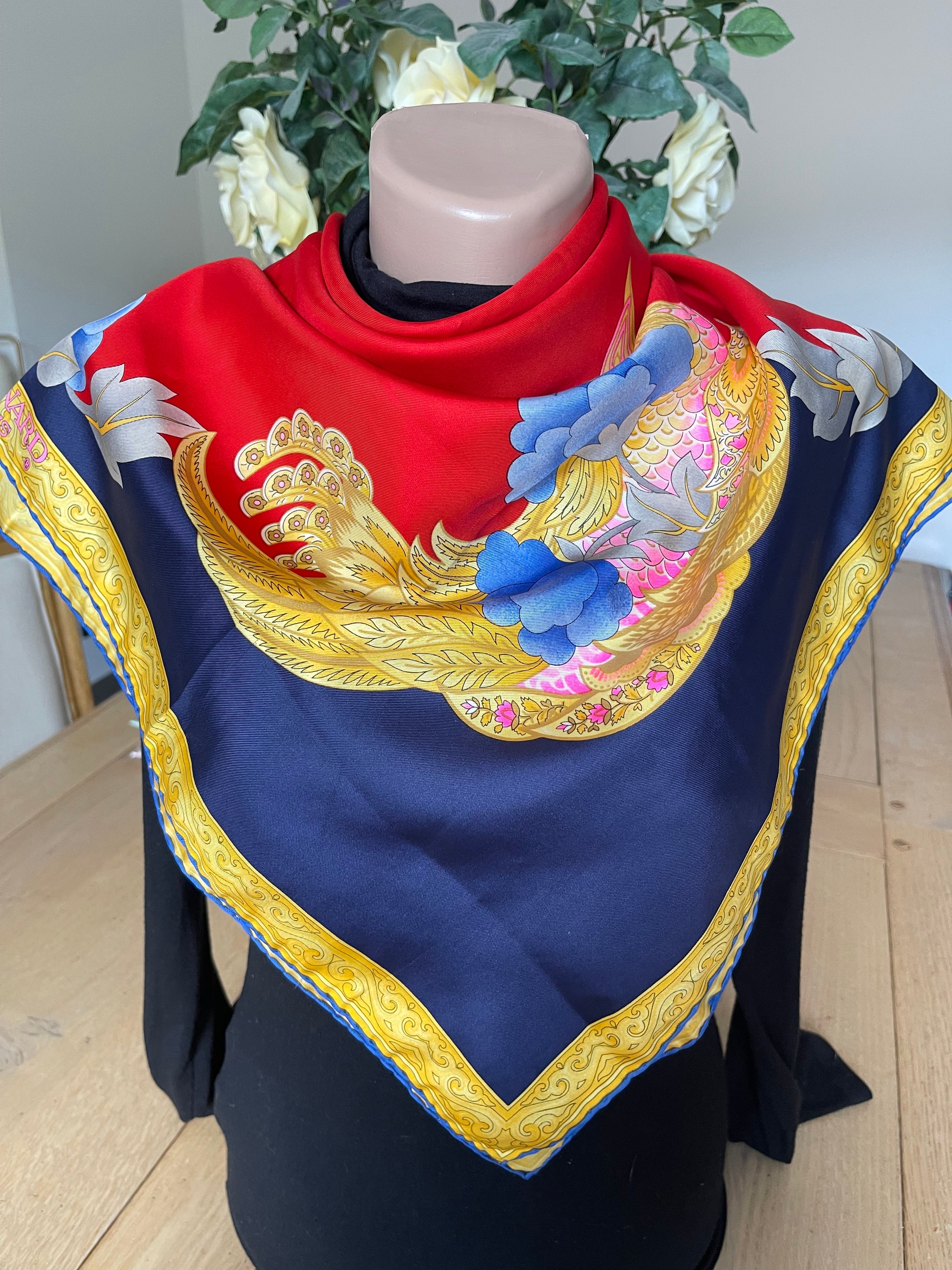 LEONARD carré foulard scarf schal sjaal seide silk soie
