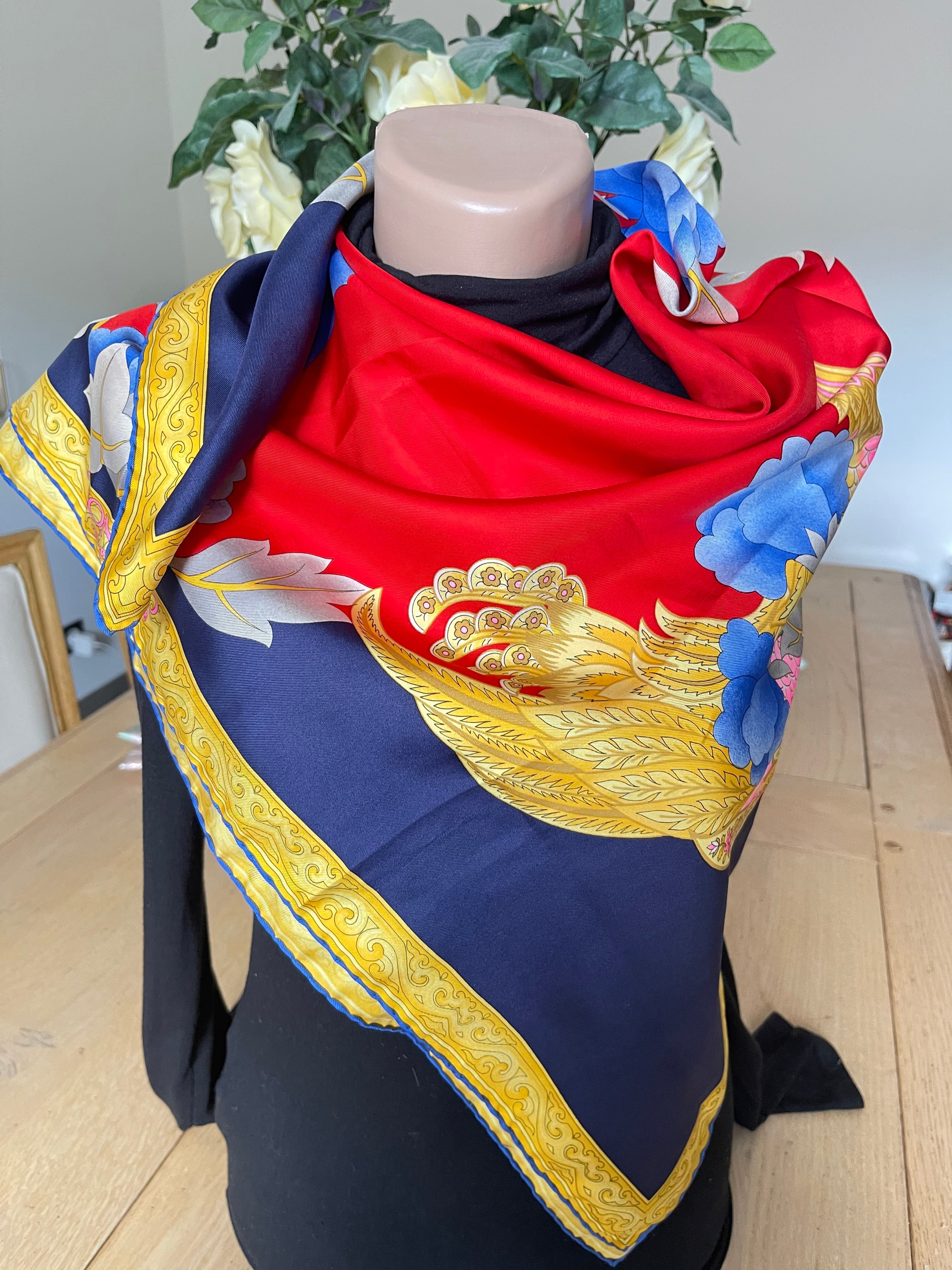 LEONARD carré foulard scarf schal sjaal seide silk soie