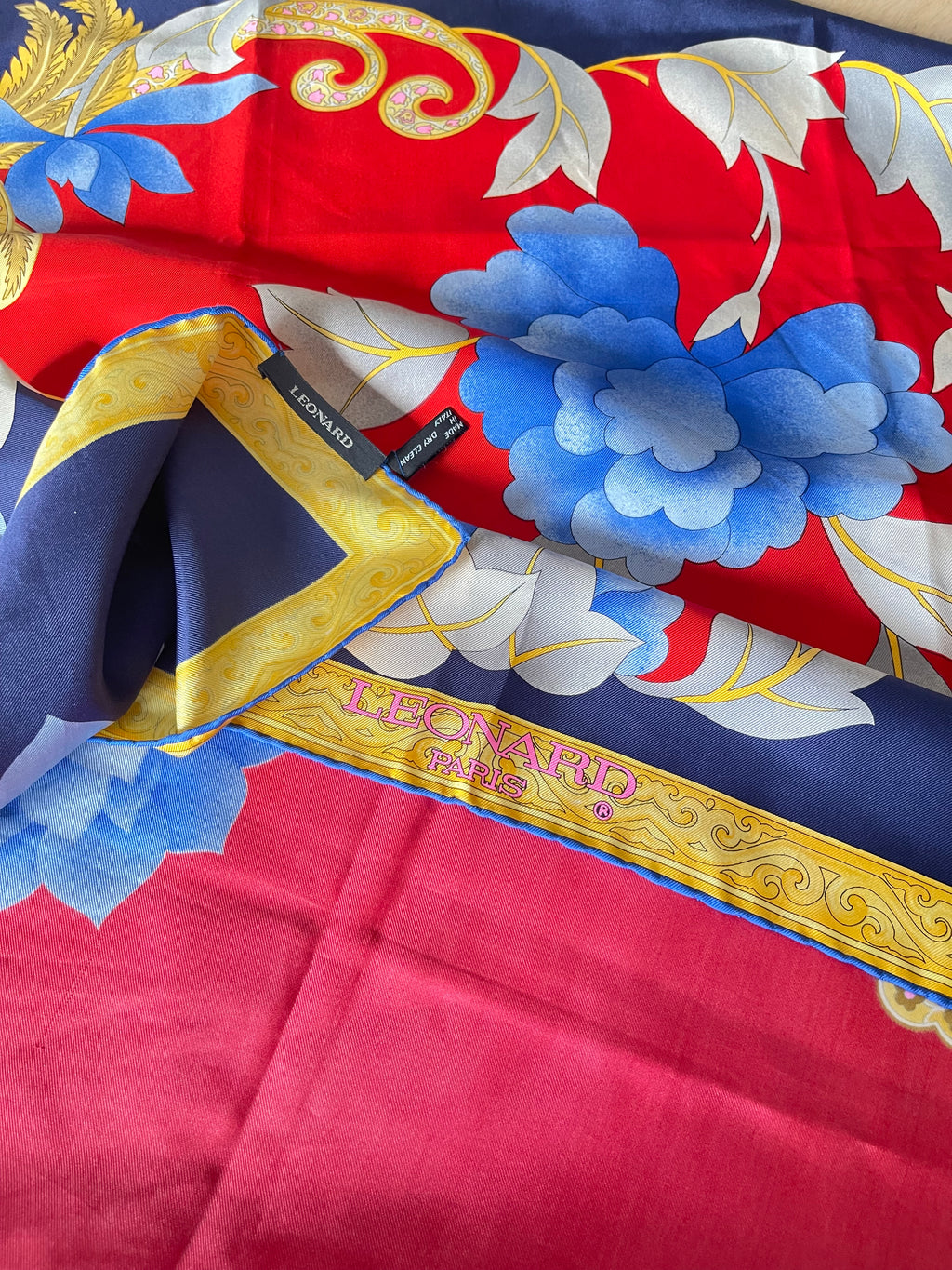 LEONARD carré foulard scarf schal sjaal seide silk soie