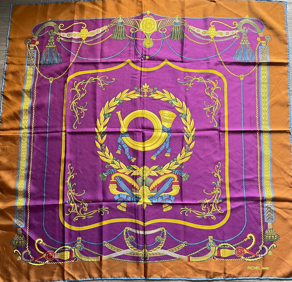 RICHEL carré foulard scarf schal sjaal seide silk soie