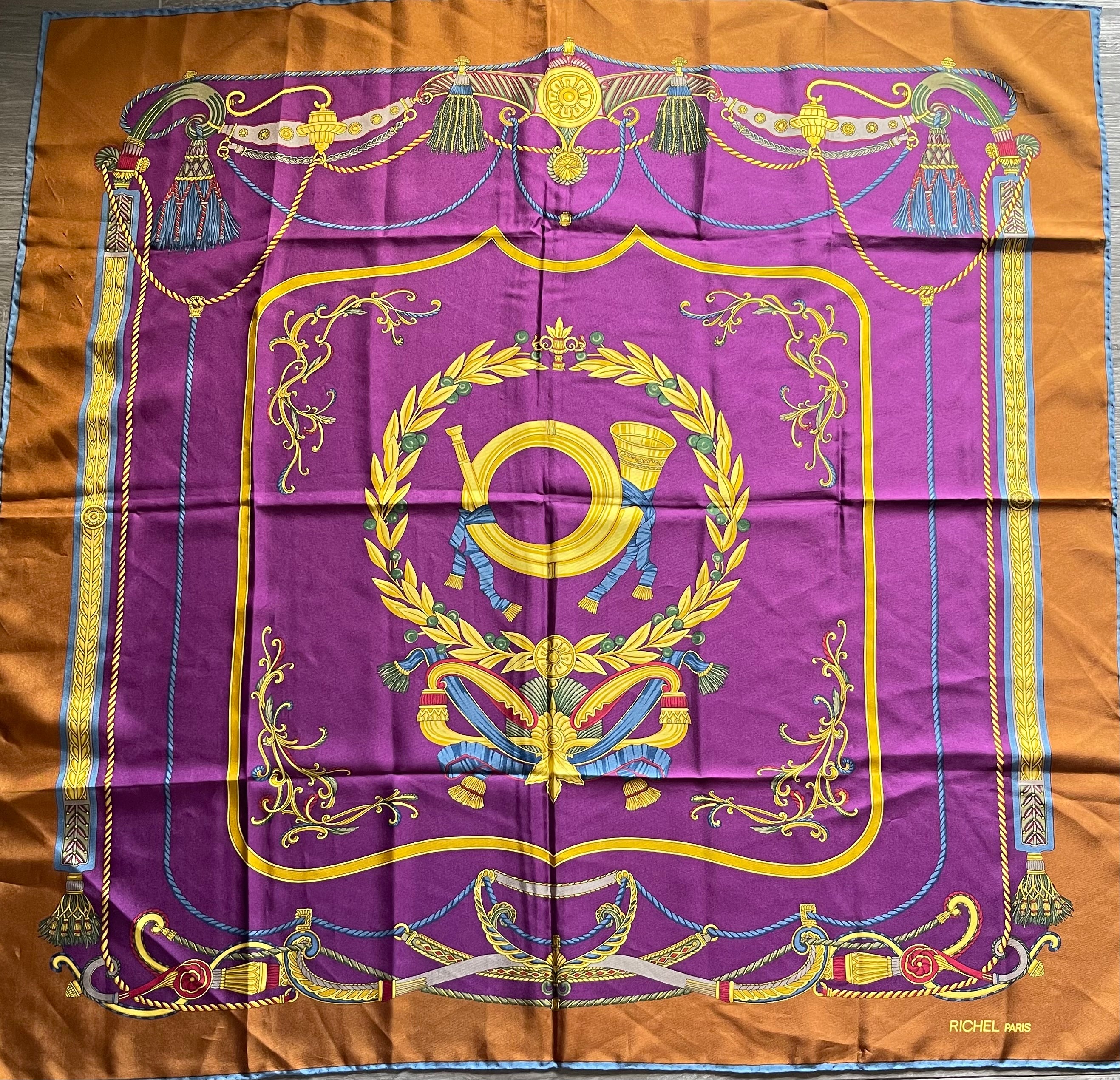 RICHEL carré foulard scarf schal sjaal seide silk soie
